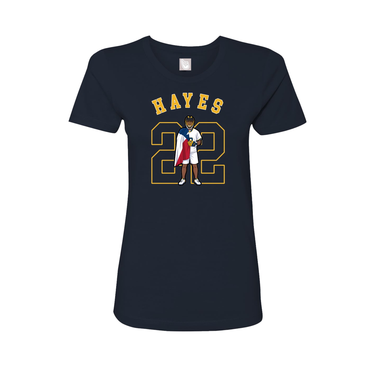 Fitted Women's Tee — Shirsey Arch in Navy