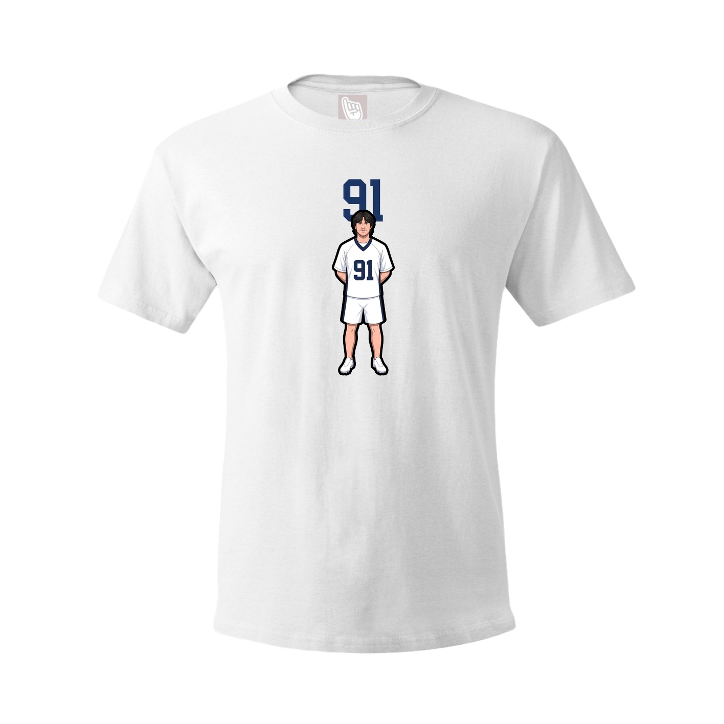 Tee — Number Top in White