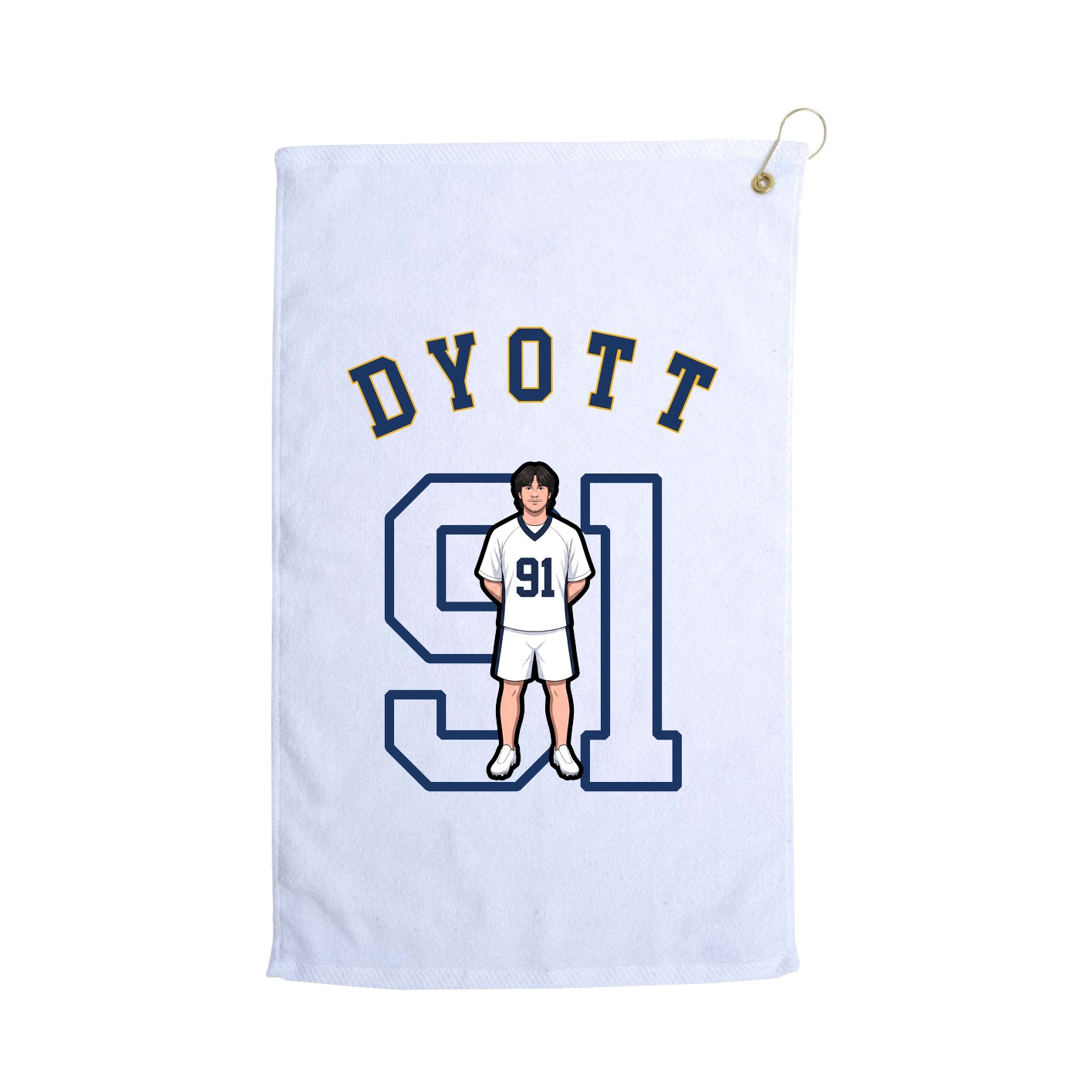 Golf Towel — Shirsey Arch in White