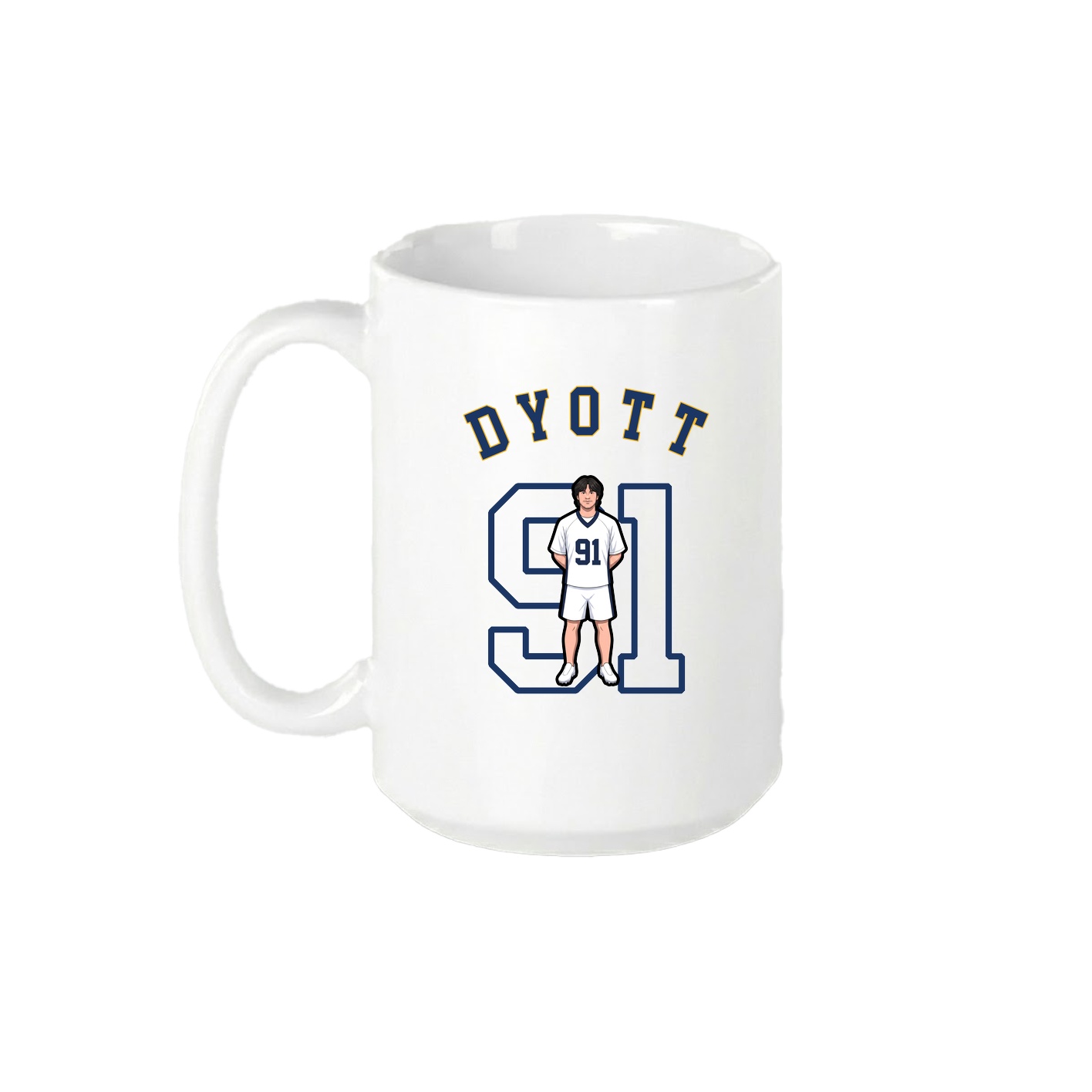 15oz Coffee Mug — Shirsey Arch in White