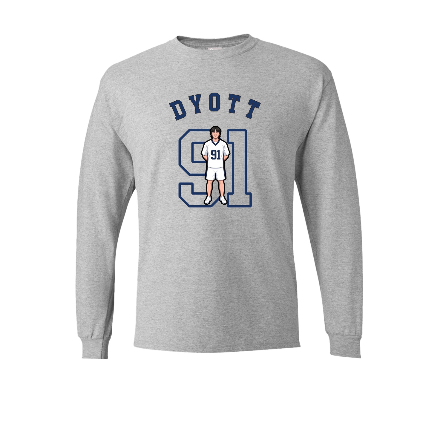 Long Sleeve Tee — Shirsey Arch in Grey
