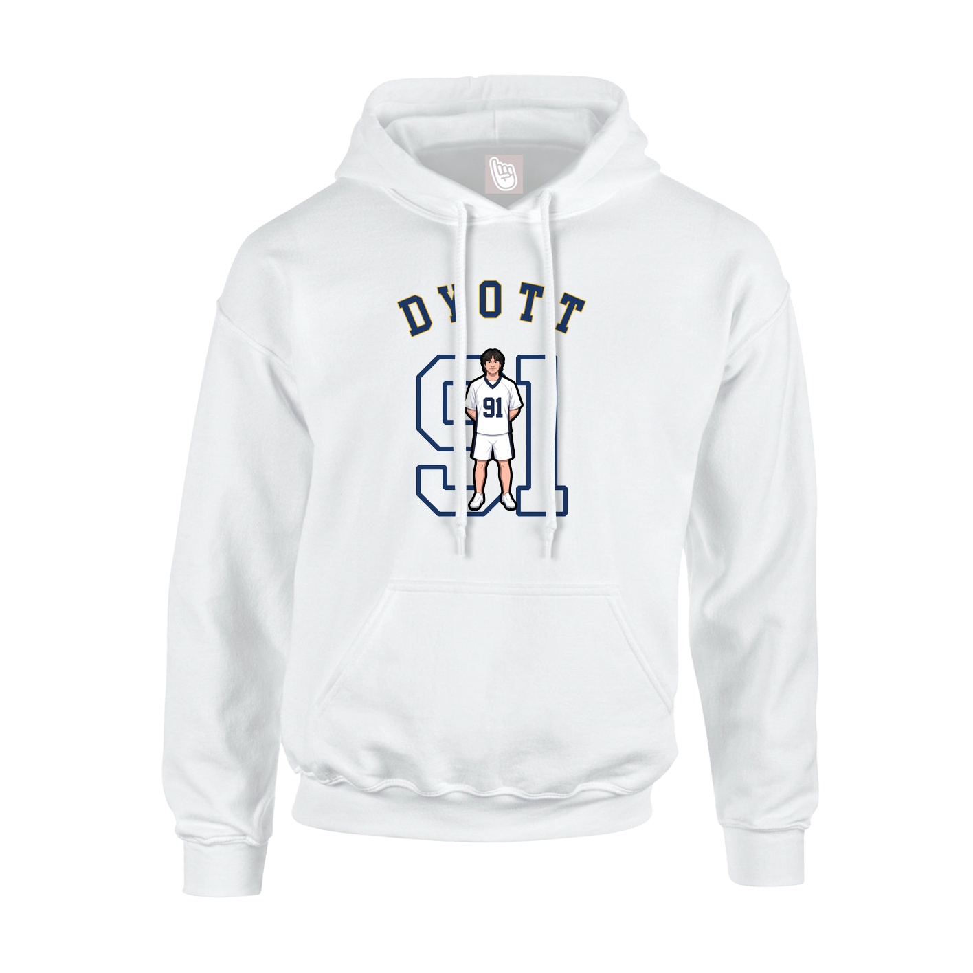 Youth Hoodie — Shirsey Arch in White