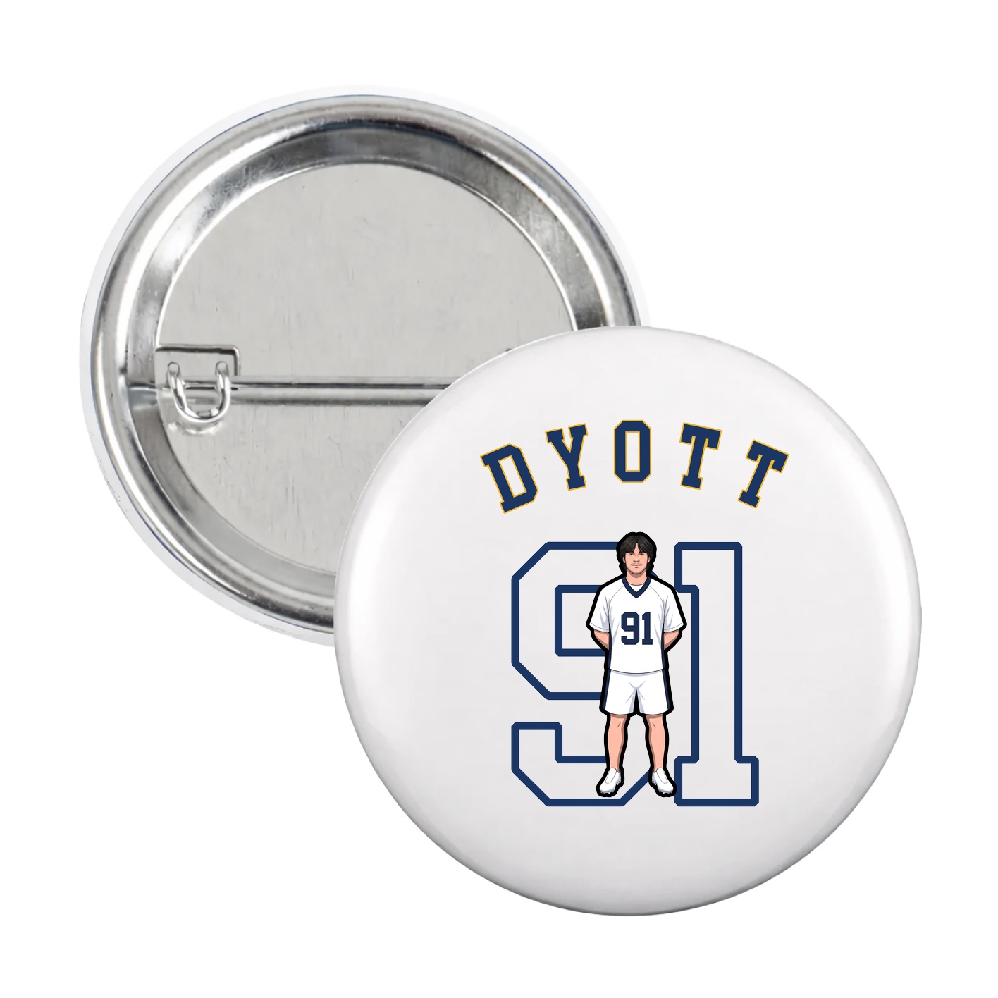 Game Day Button — Shirsey Arch in White