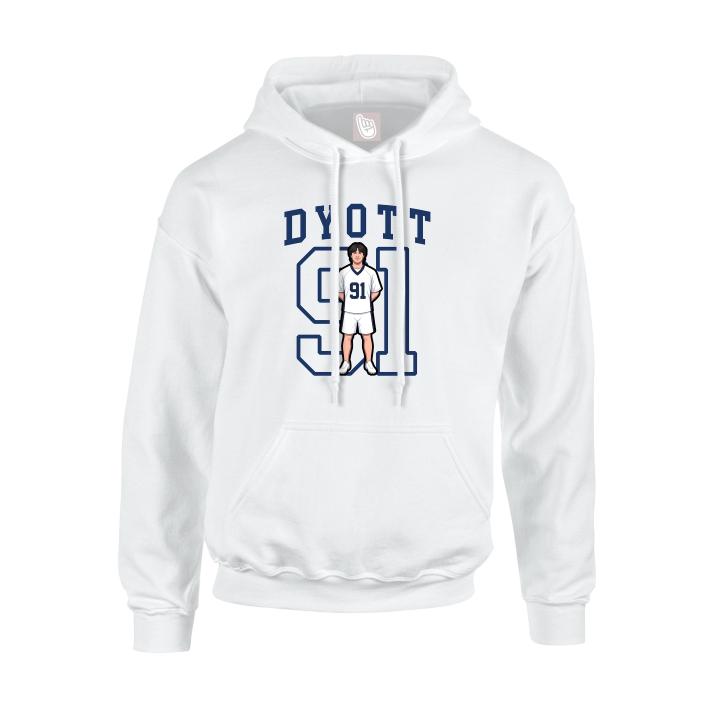 Hoodie — Shirsey in White