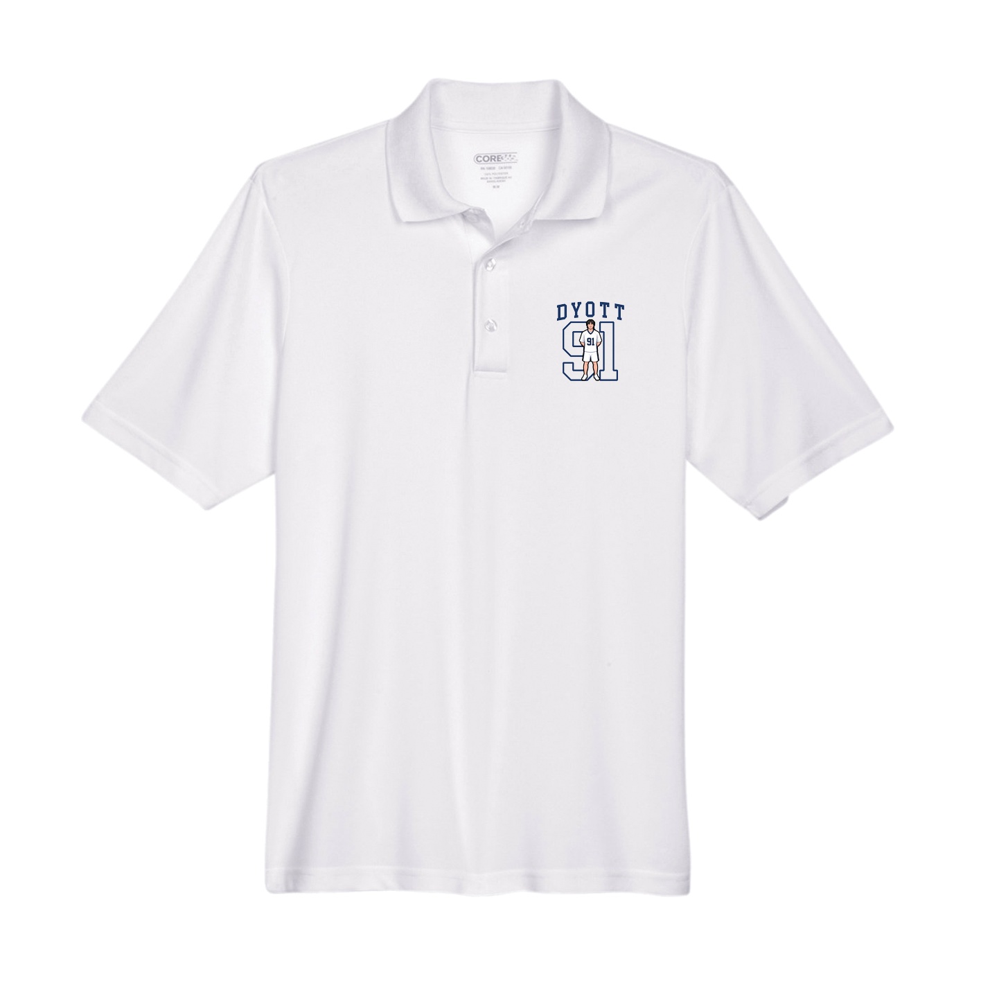 Performance Polo — Shirsey in White