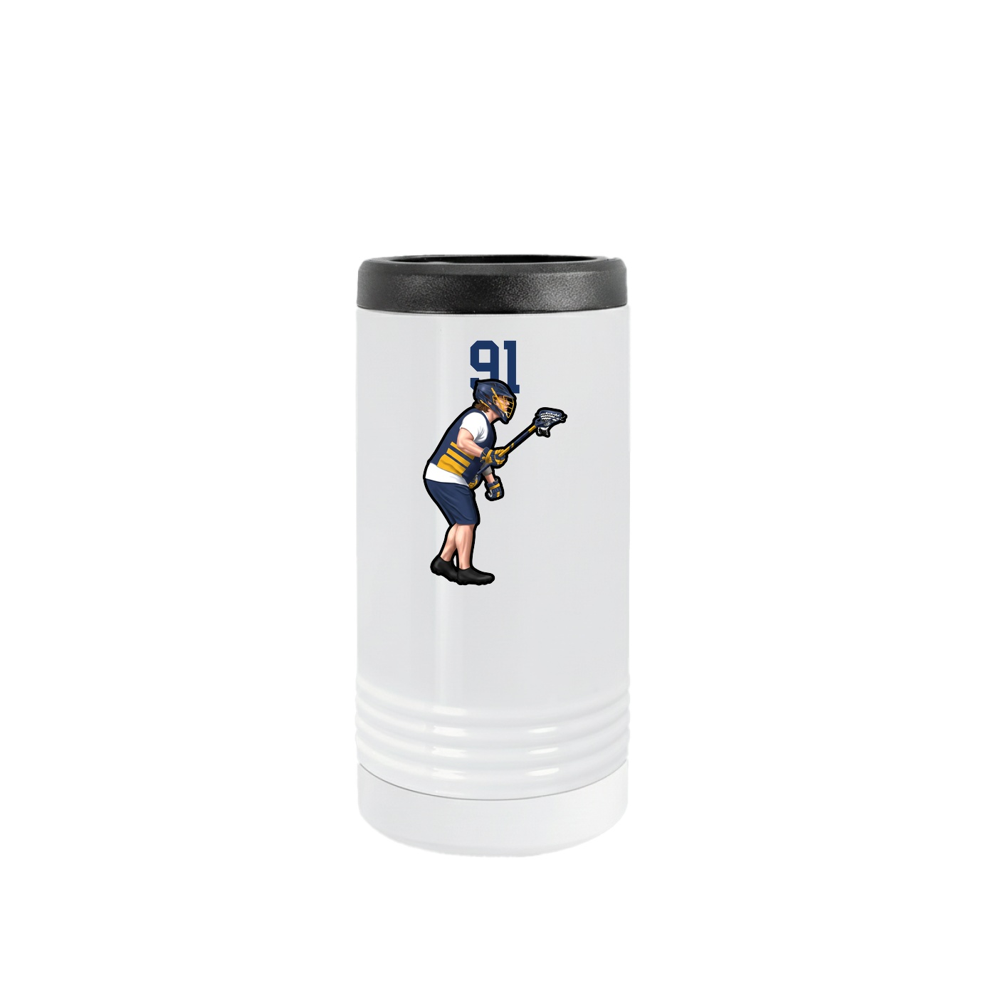 Slim Beverage Holder — Number Top in White