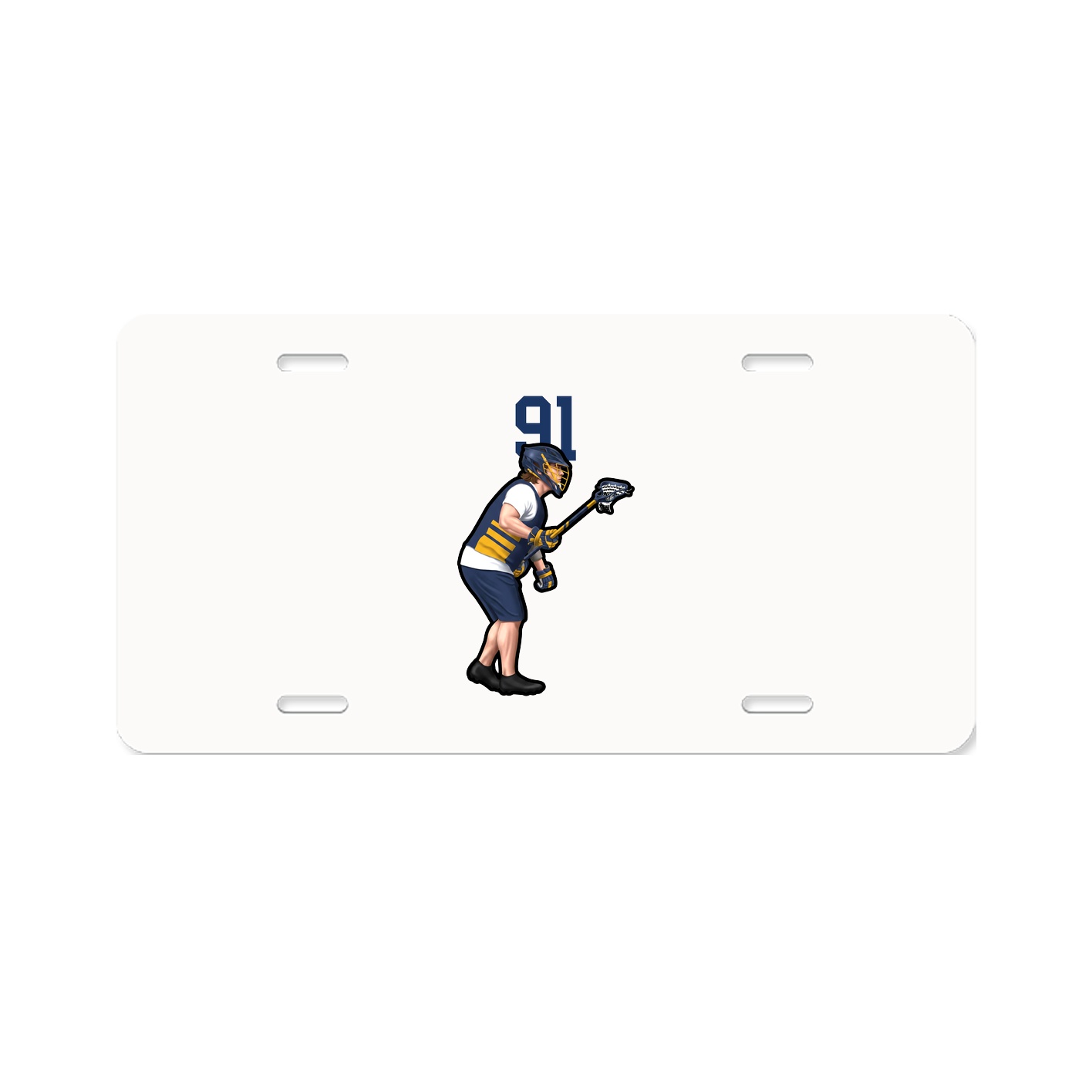 License Plate — Number Top in Classic