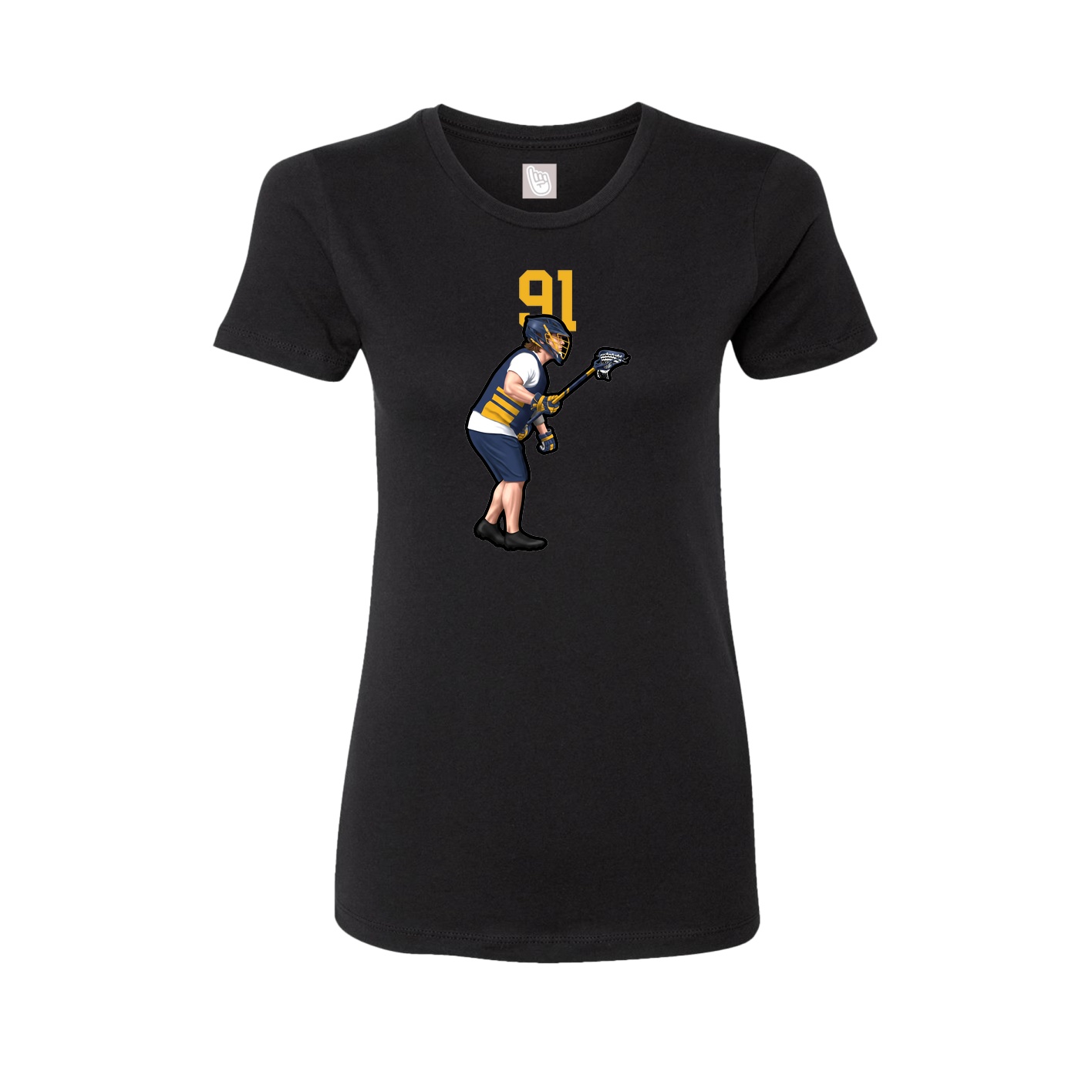 Womens Tee — Number Top in Black