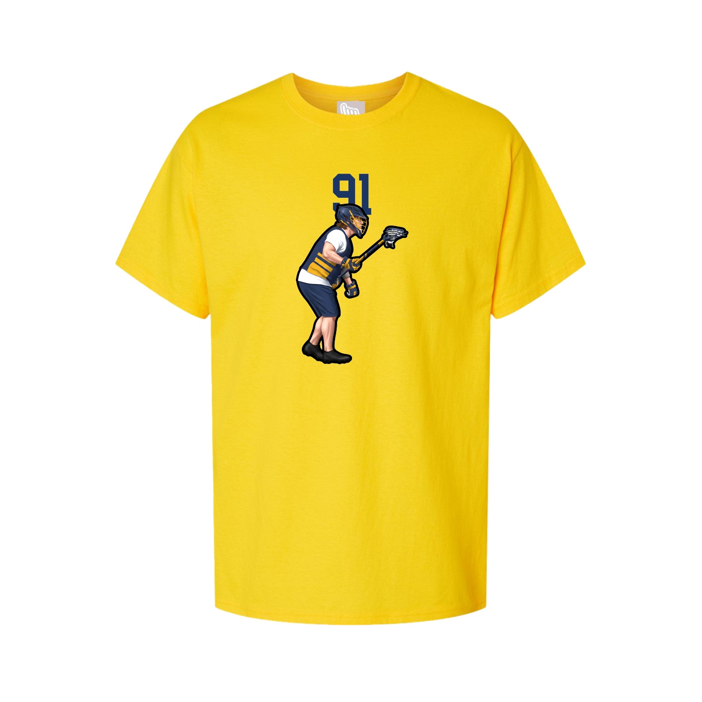 Youth Tee — Number Top in Gold