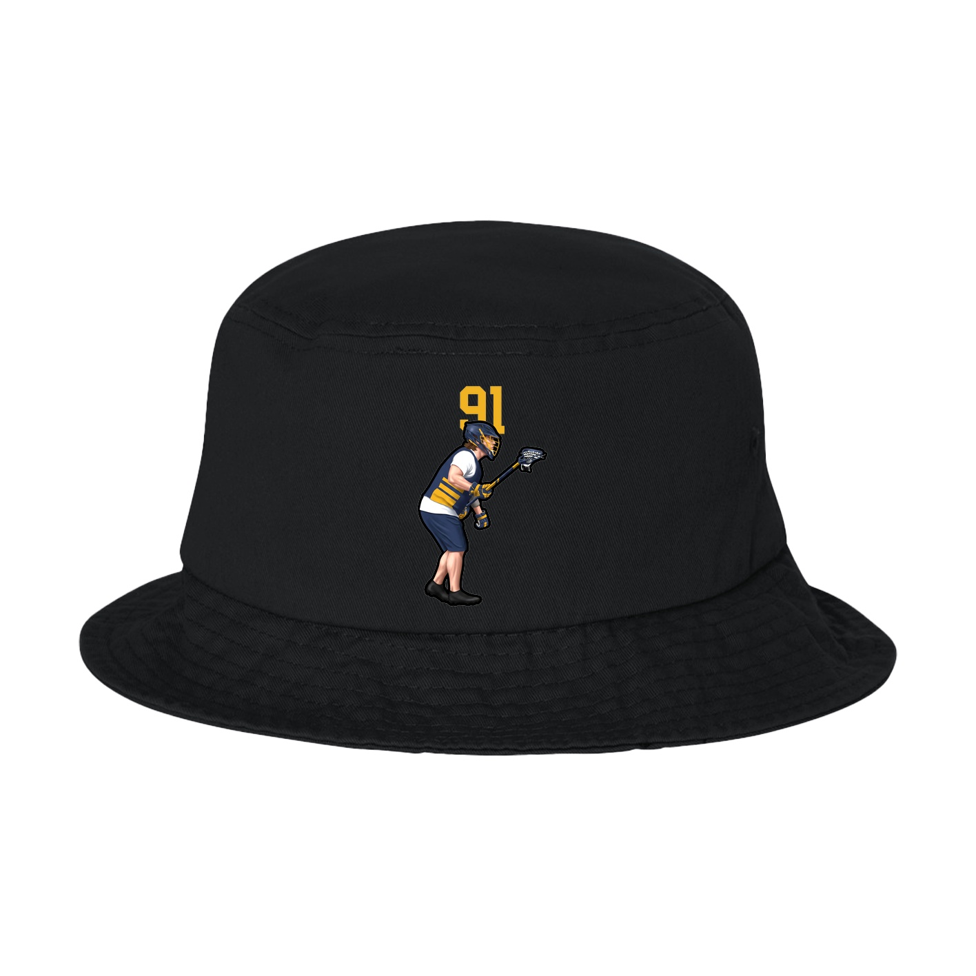 Bucket Cap — Number Top in Black