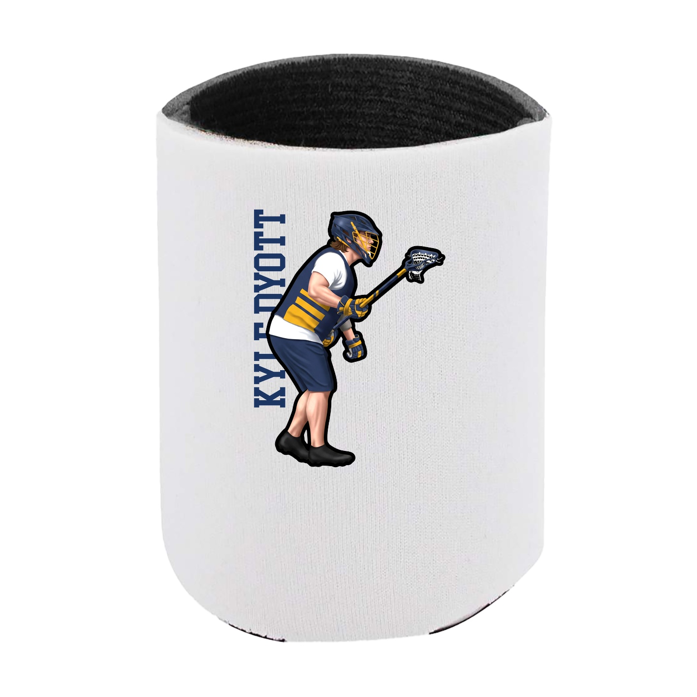 Can Holder — Name Vertical in White