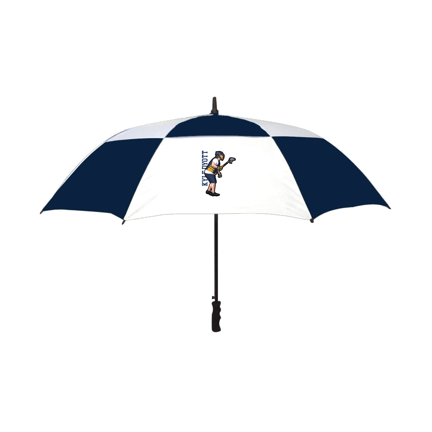 Golf Umbrella — Name Vertical in Navy