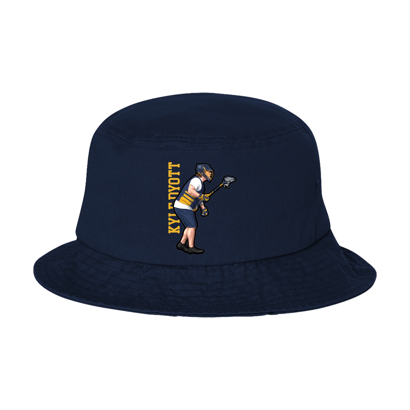 Bucket Cap — Name Vertical in Navy