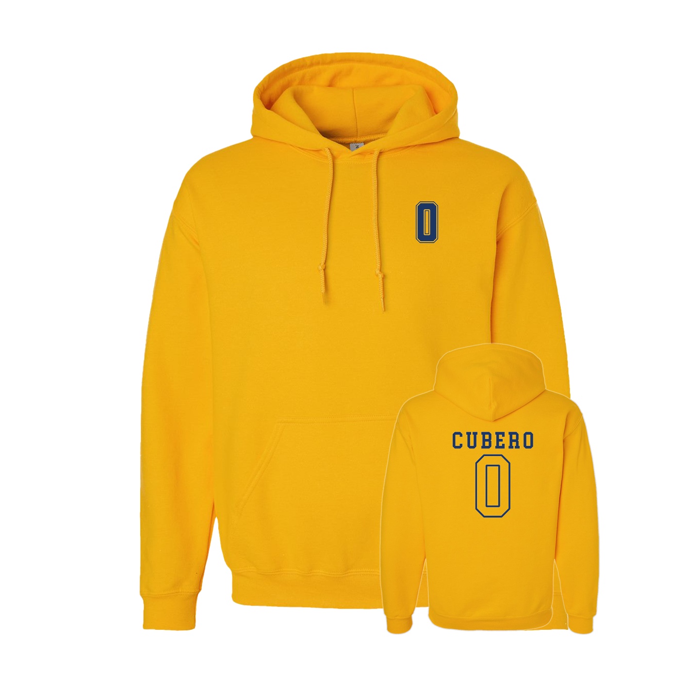 Youth Hoodie — Chest Back in Gold