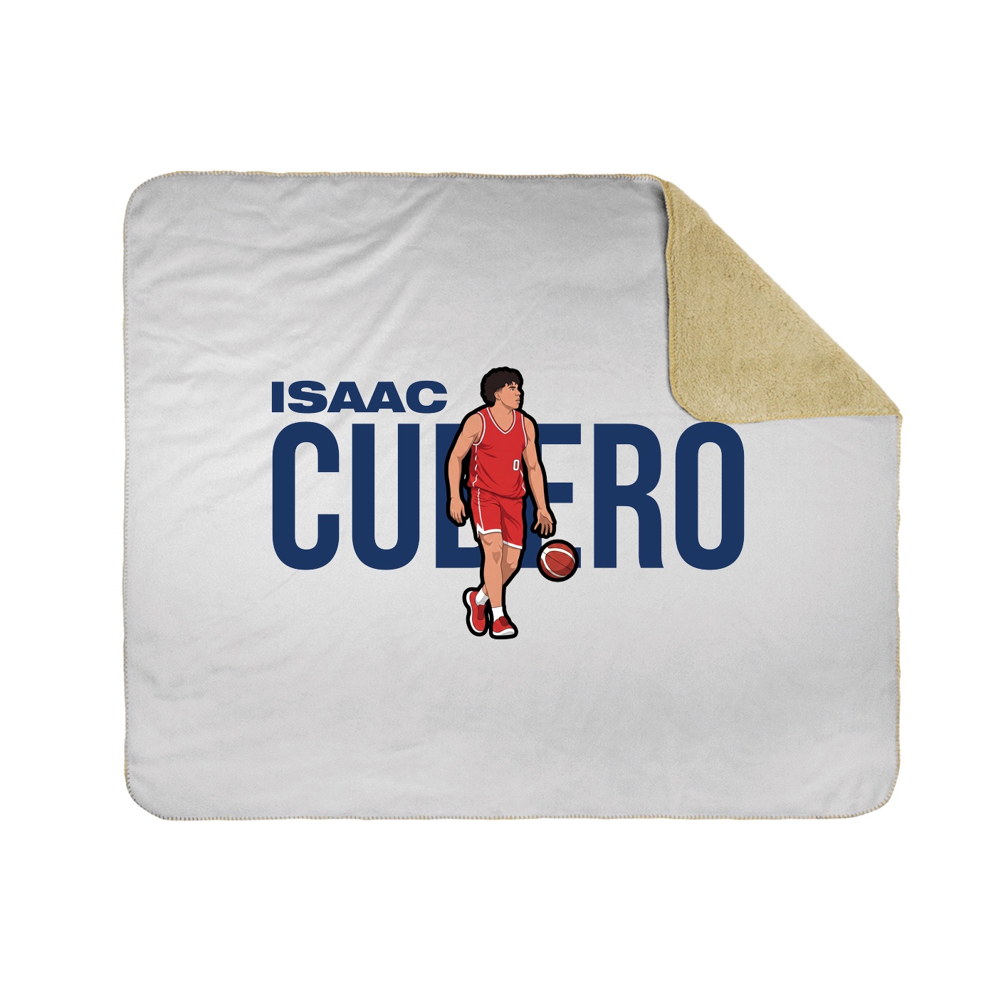 Throw Blanket — Player Name in White