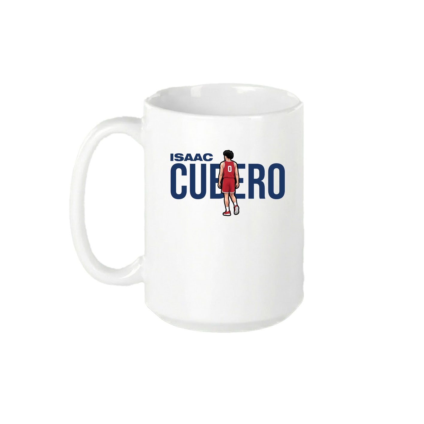 15oz Coffee Mug — Player Name in White