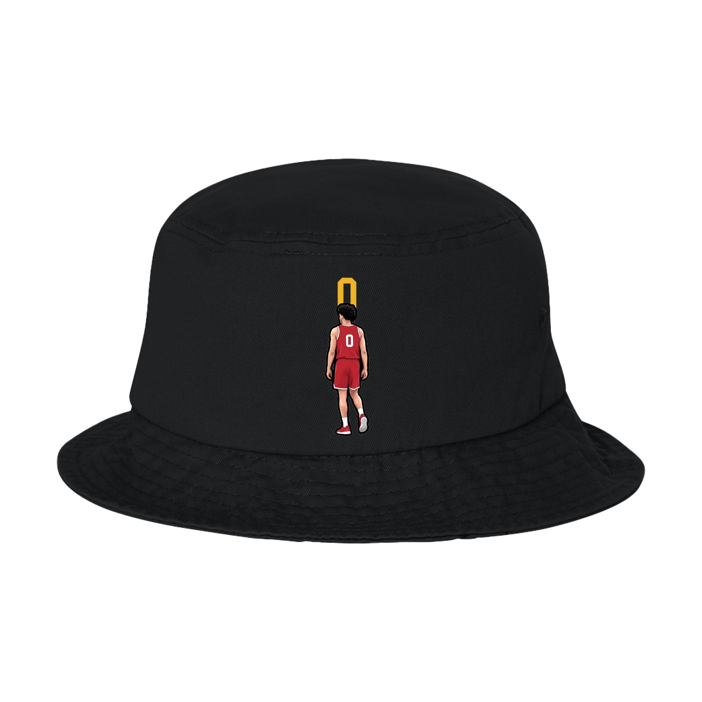 Bucket Cap — Number Top in Black