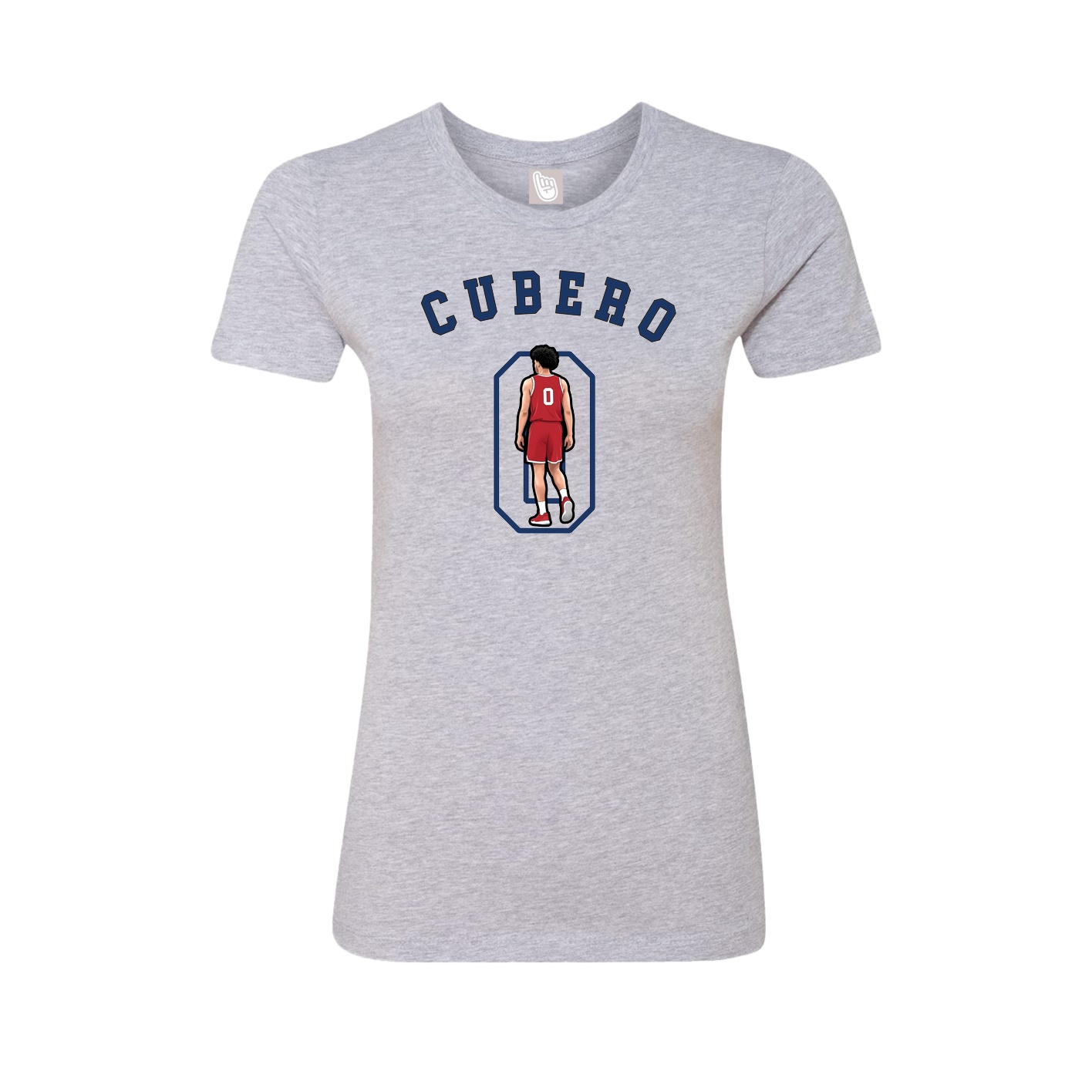 Fitted Women's Tee — Shirsey Arch in Grey