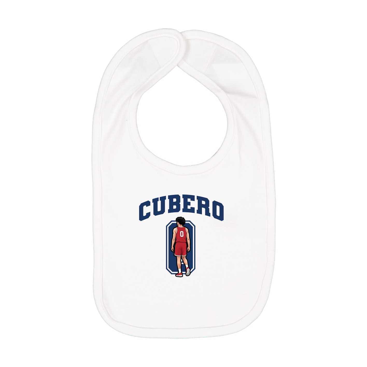 Infant Bib — Number in White