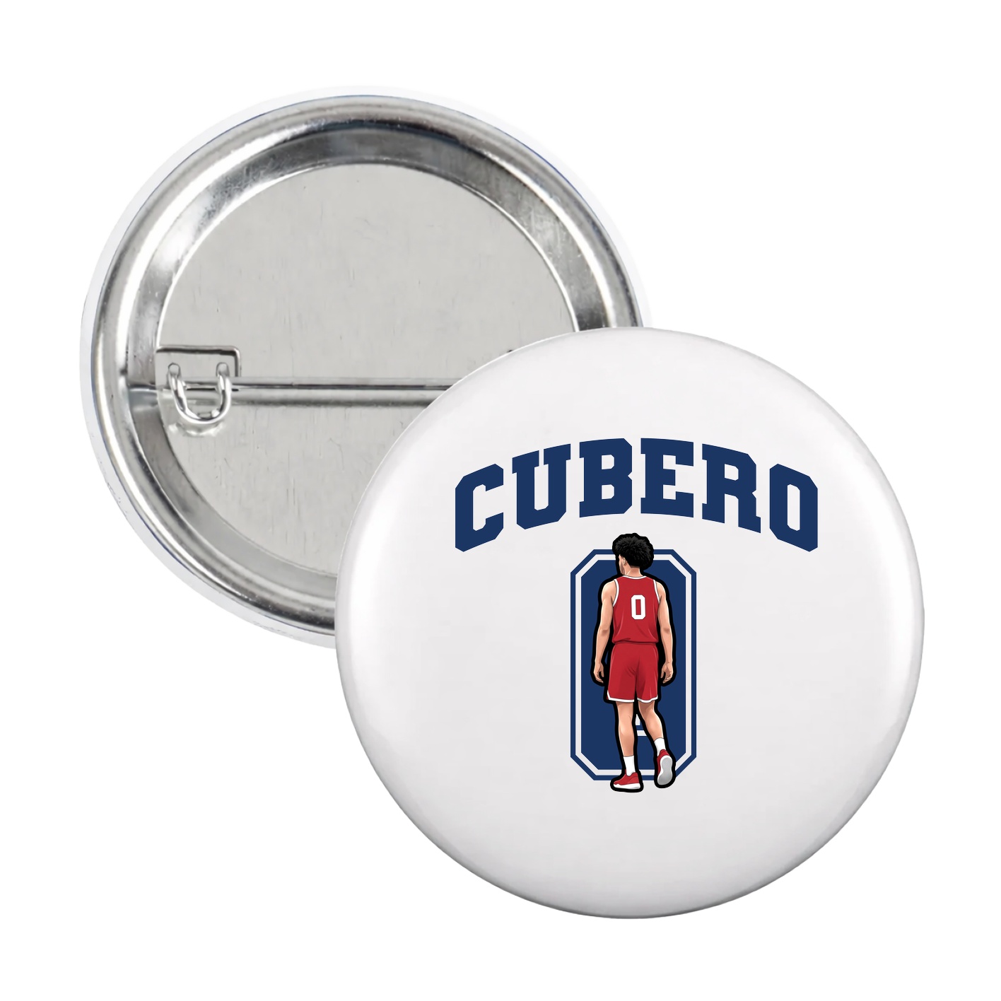 Game Day Button — Number in White