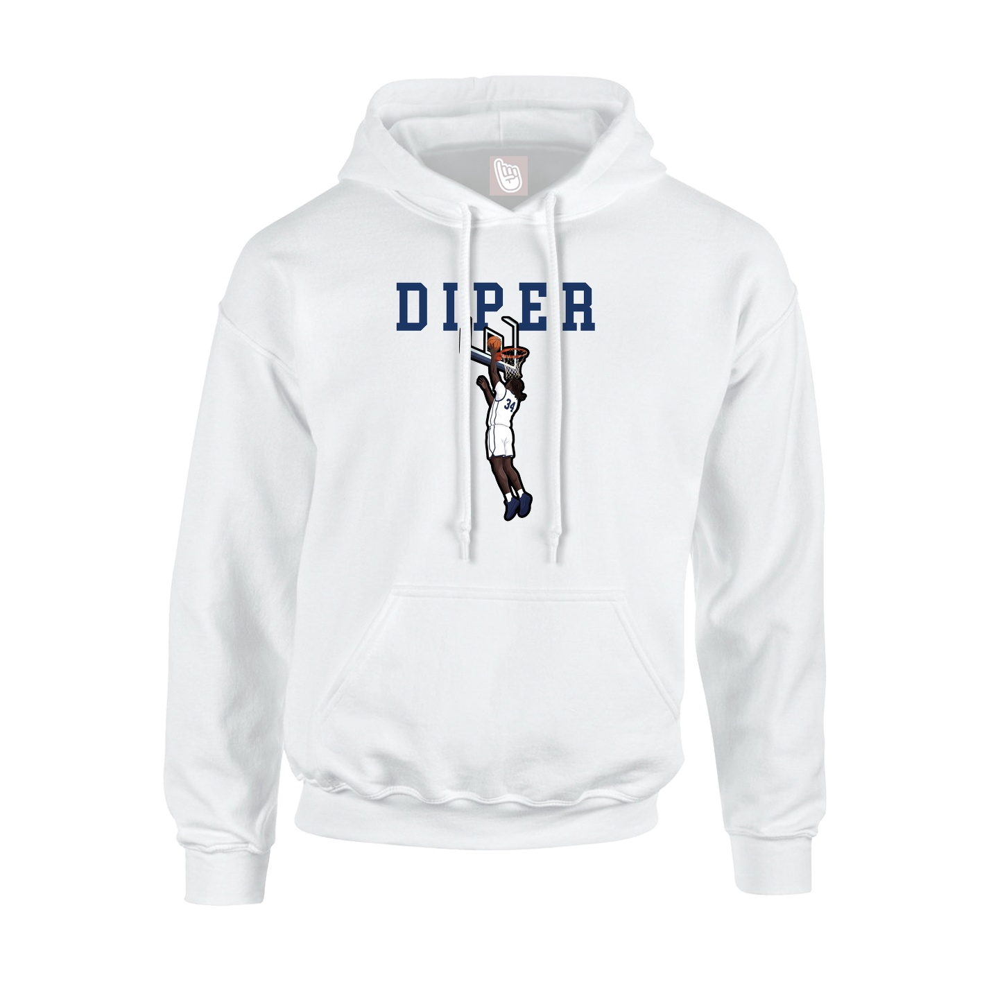 Youth Hoodie — Classic in White