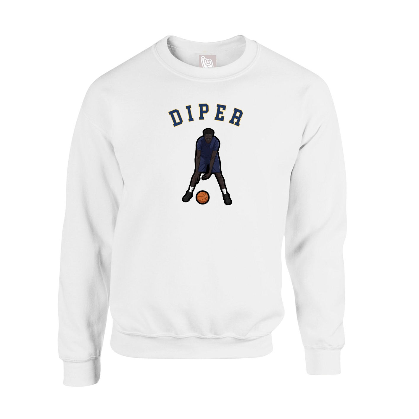 Fleece Crew — Classic in White