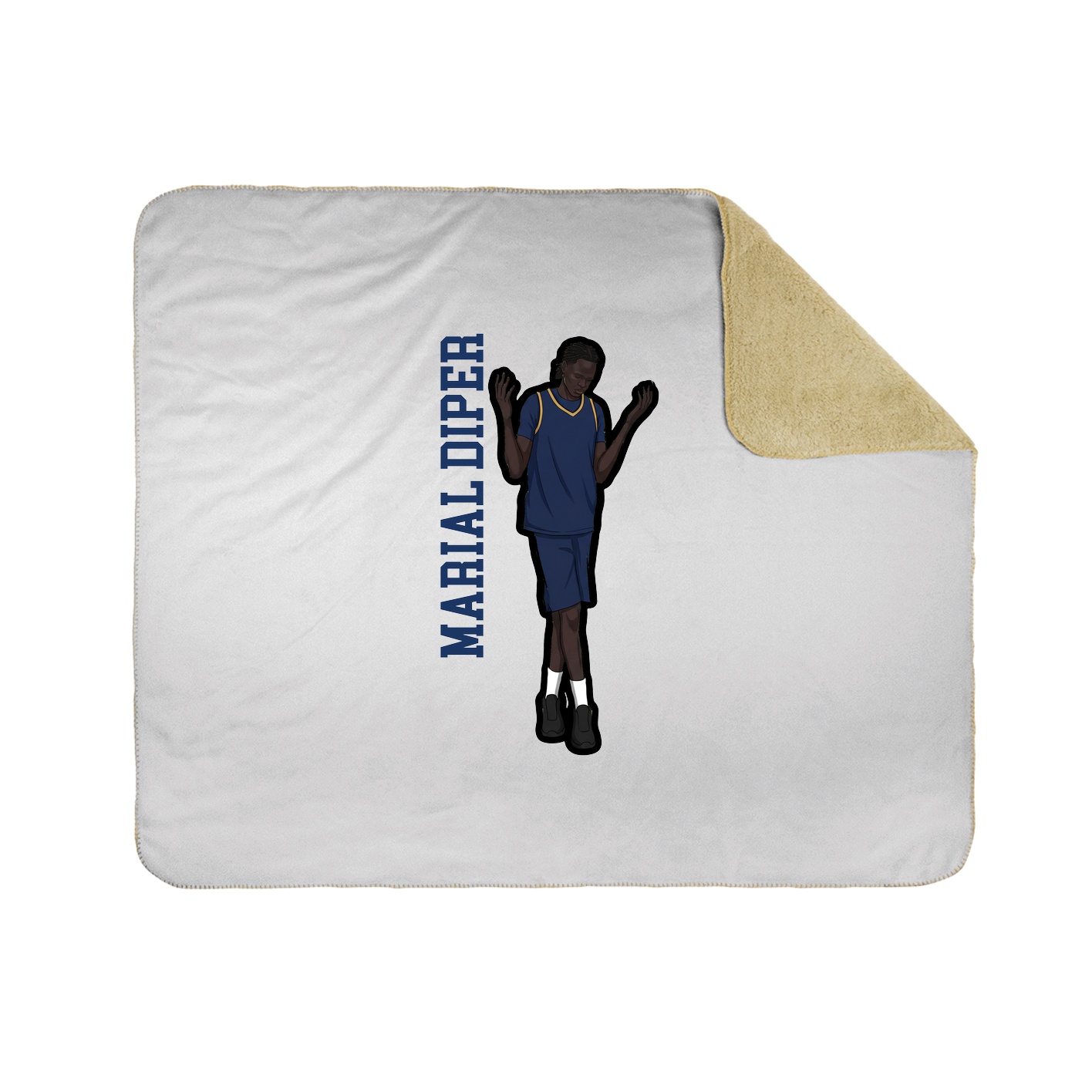 50x60 Sherpa Lined Throw Blanket