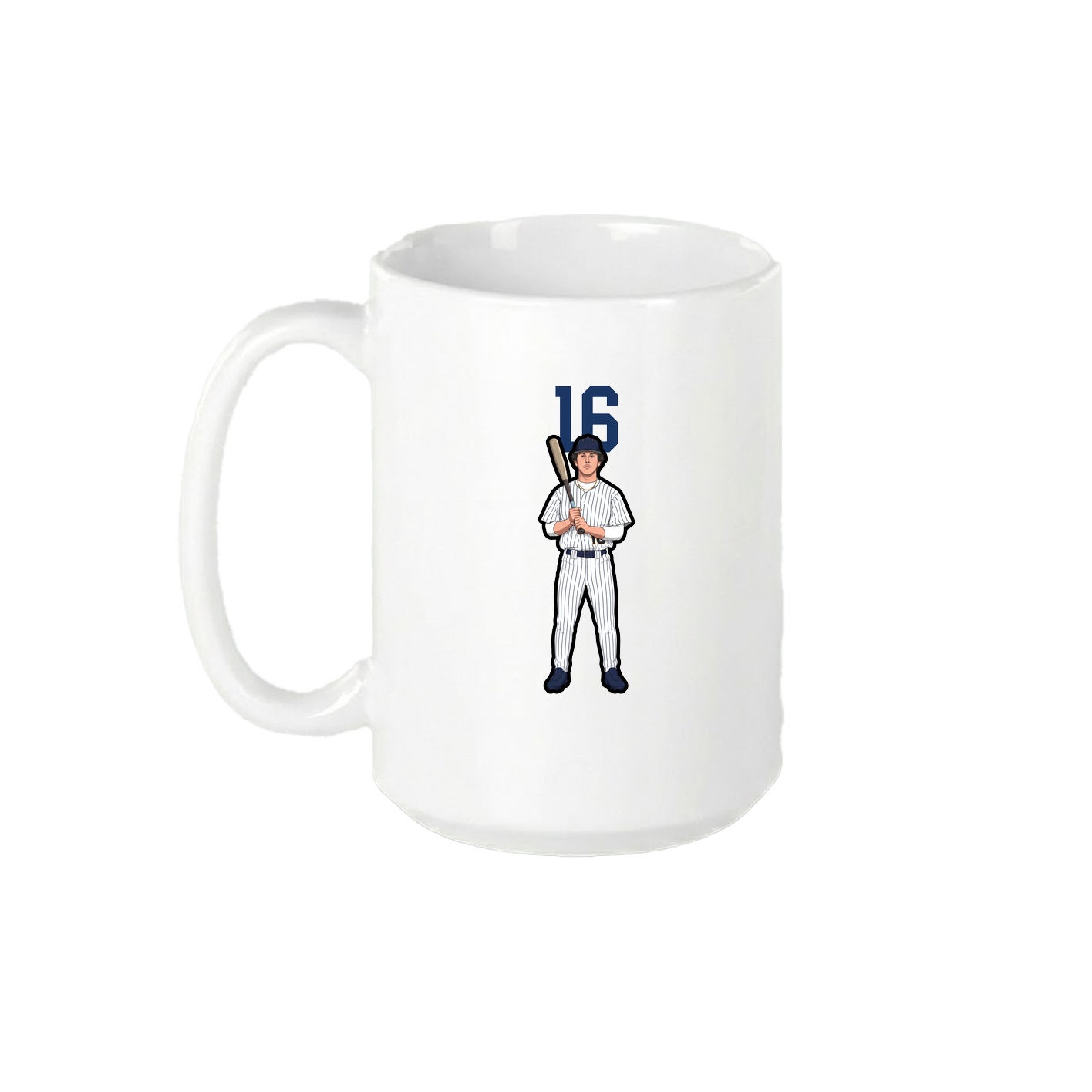 15oz Coffee Mug — Number Top in White
