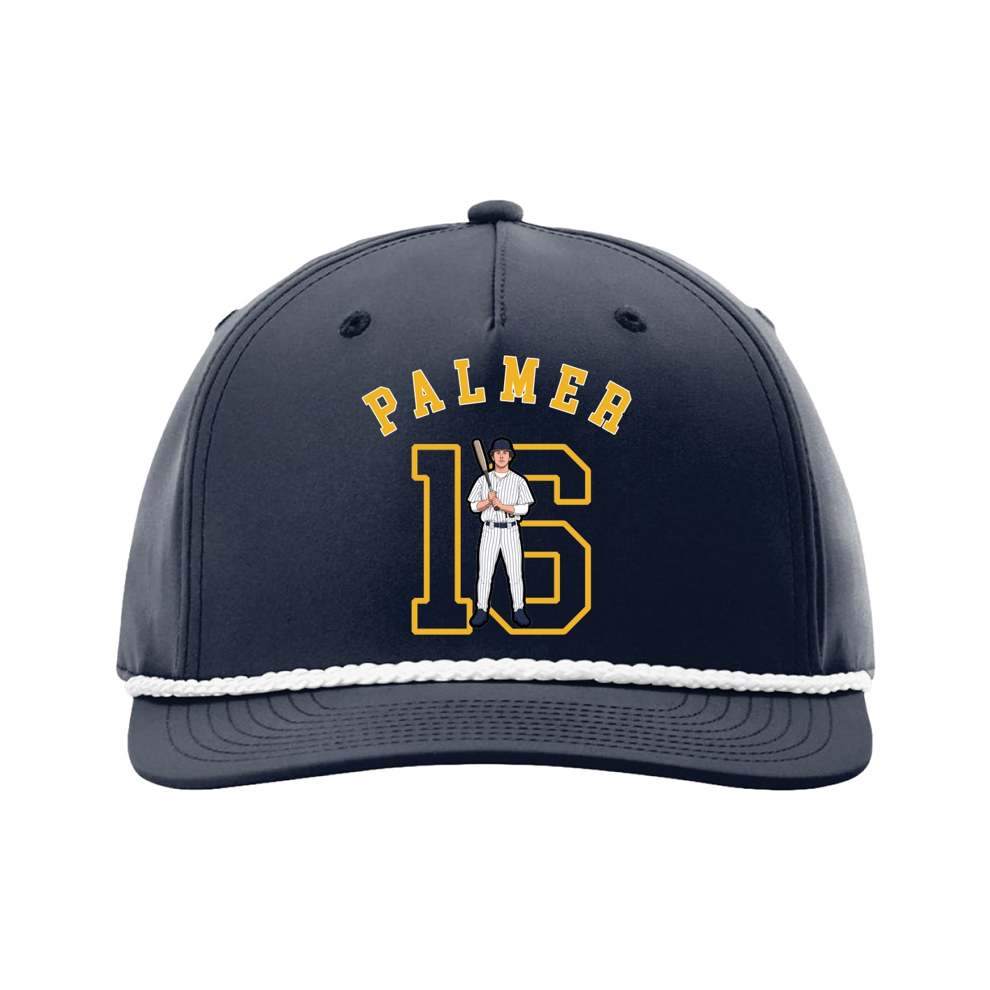 Five-Panel Classic Rope Cap — Shirsey Arch in Navy