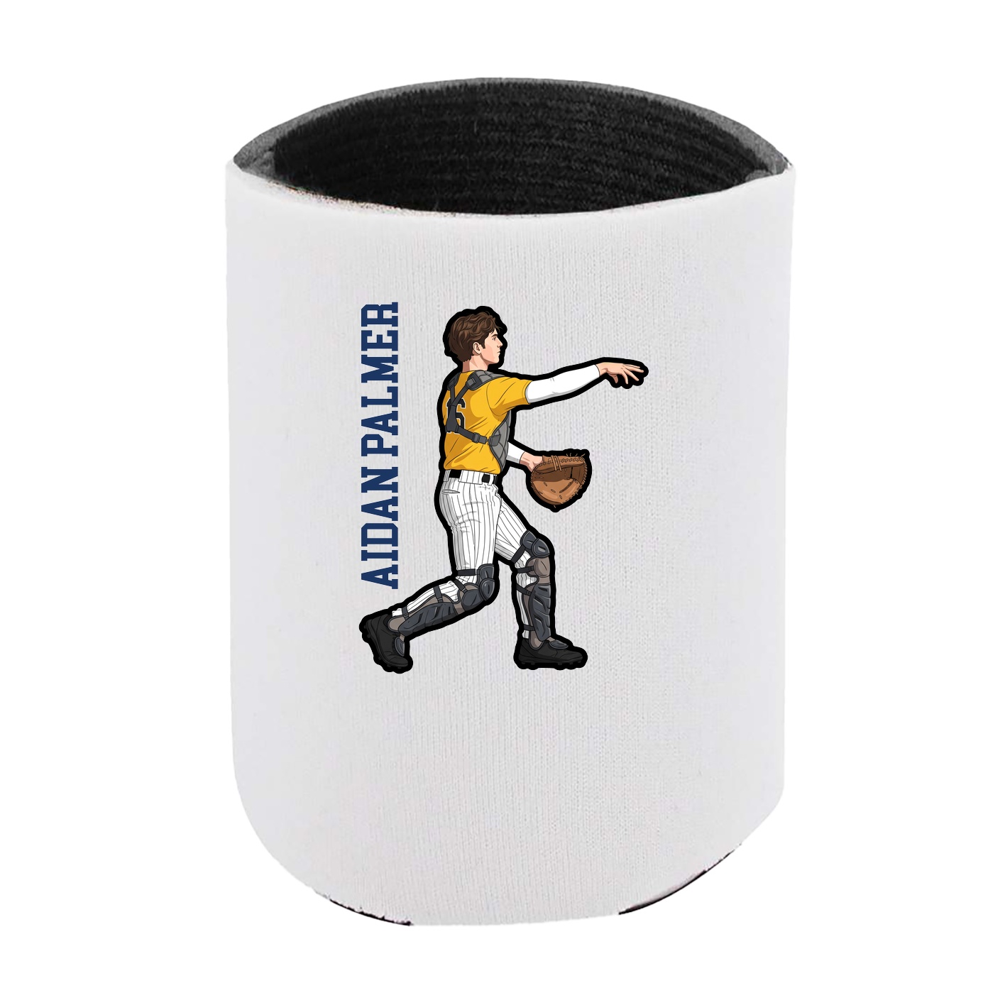 Can Holder — Name Vertical in White