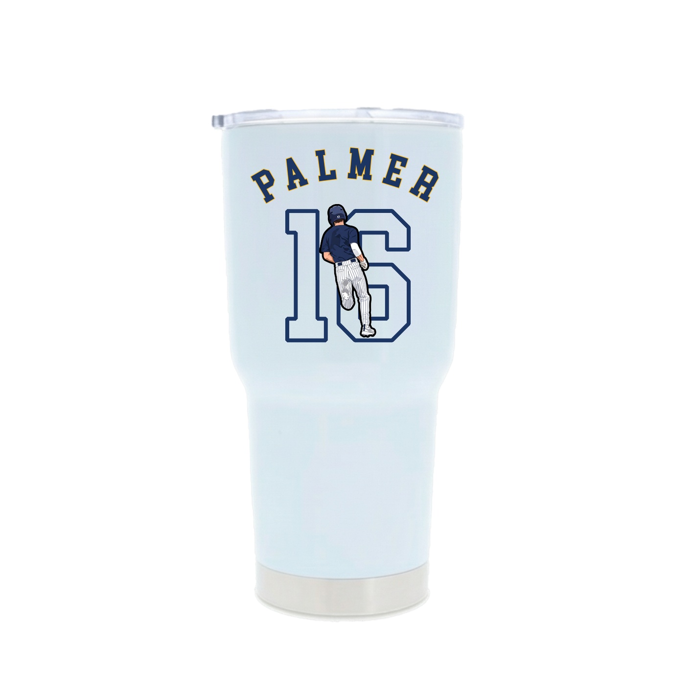 30oz Stainless Steel Tumbler — Shirsey Arch in White