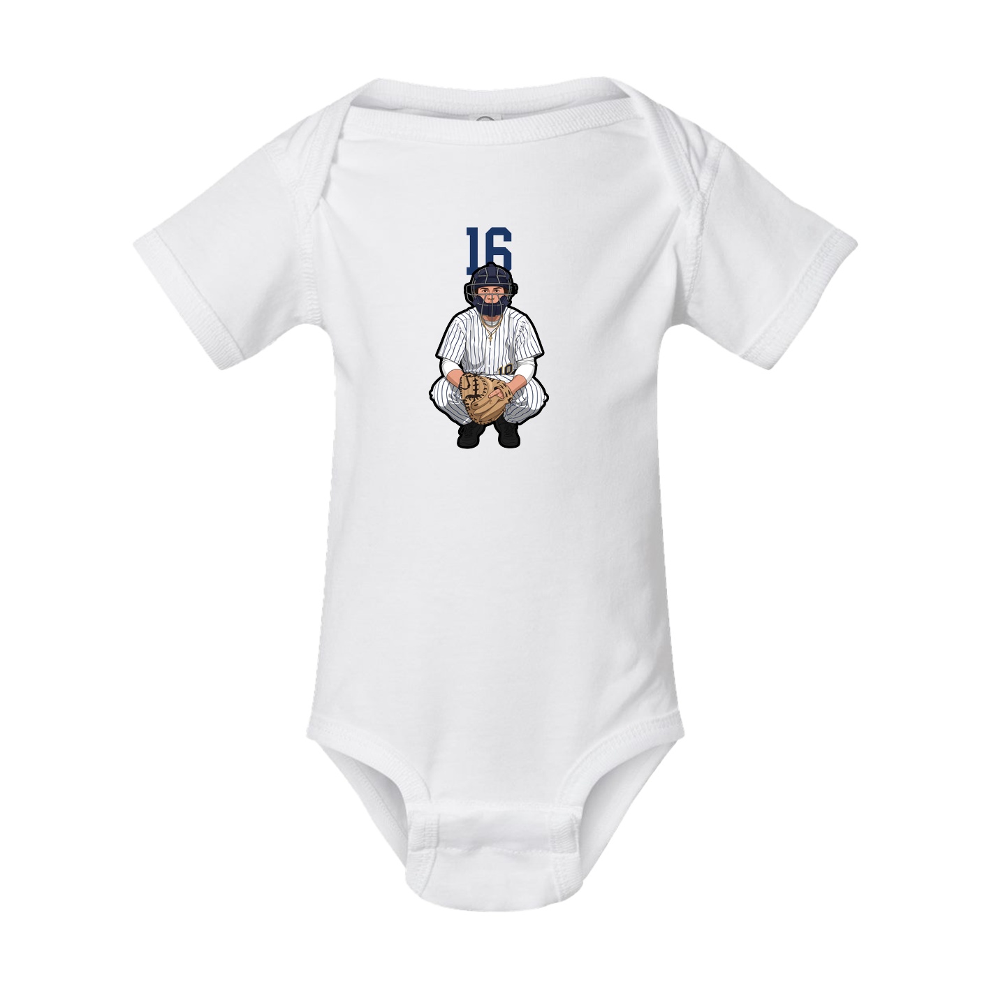 Baby Onesie — Number Top in White