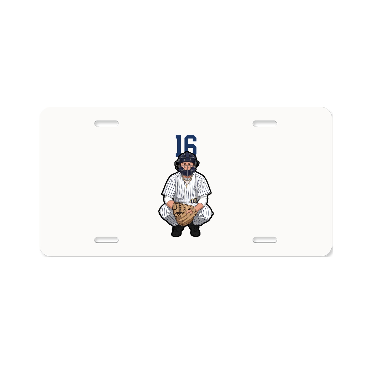 License Plate — Number Top in Classic