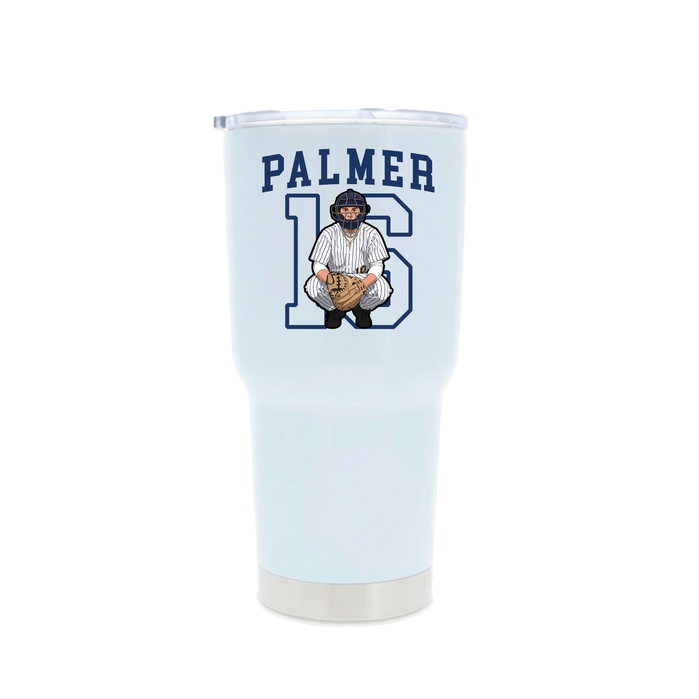 30oz Stainless Steel Tumbler — Shirsey in White