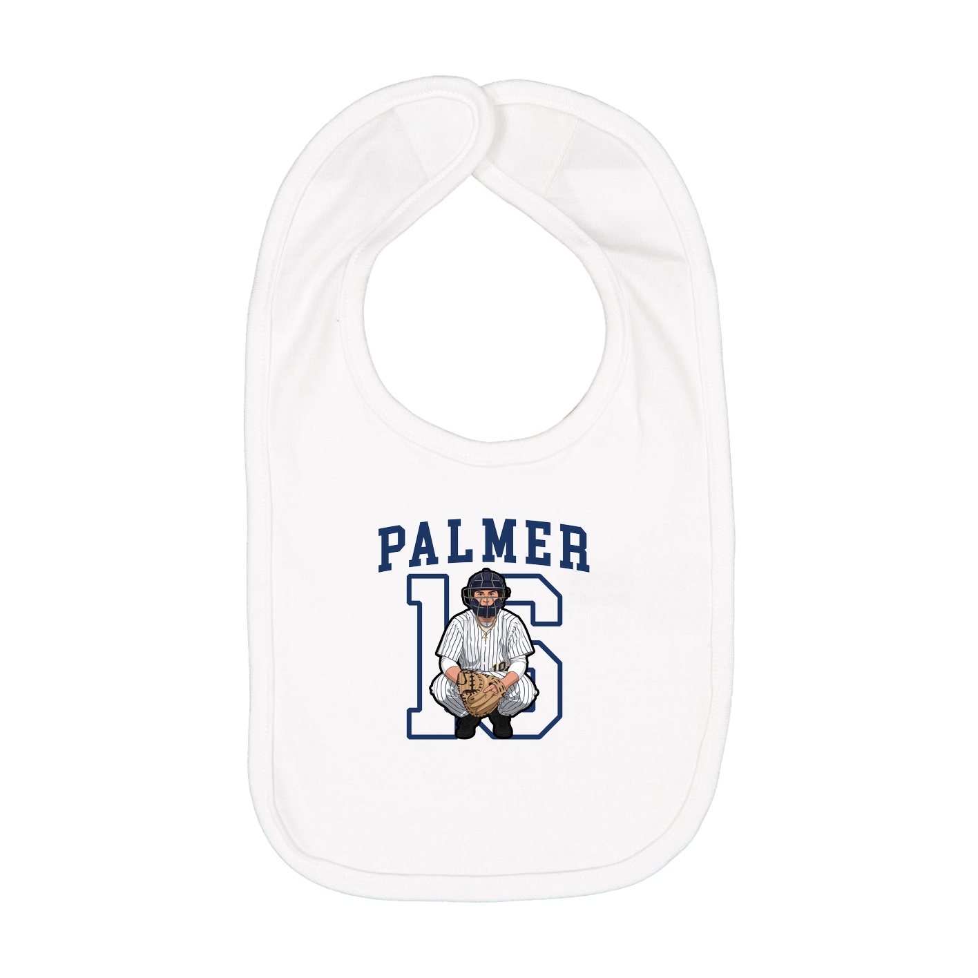 Infant Bib — Shirsey in White