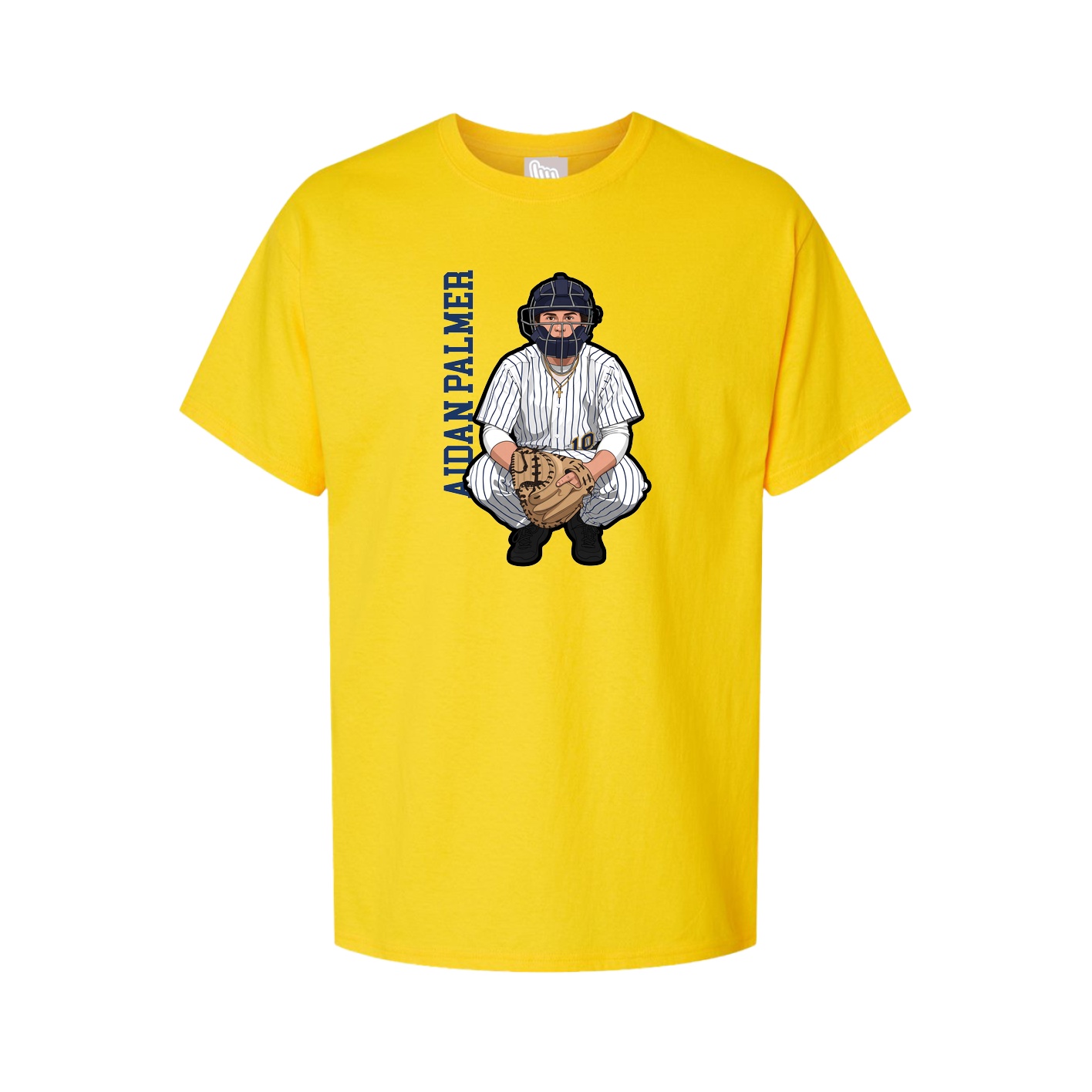 Tee — Name Vertical in Gold