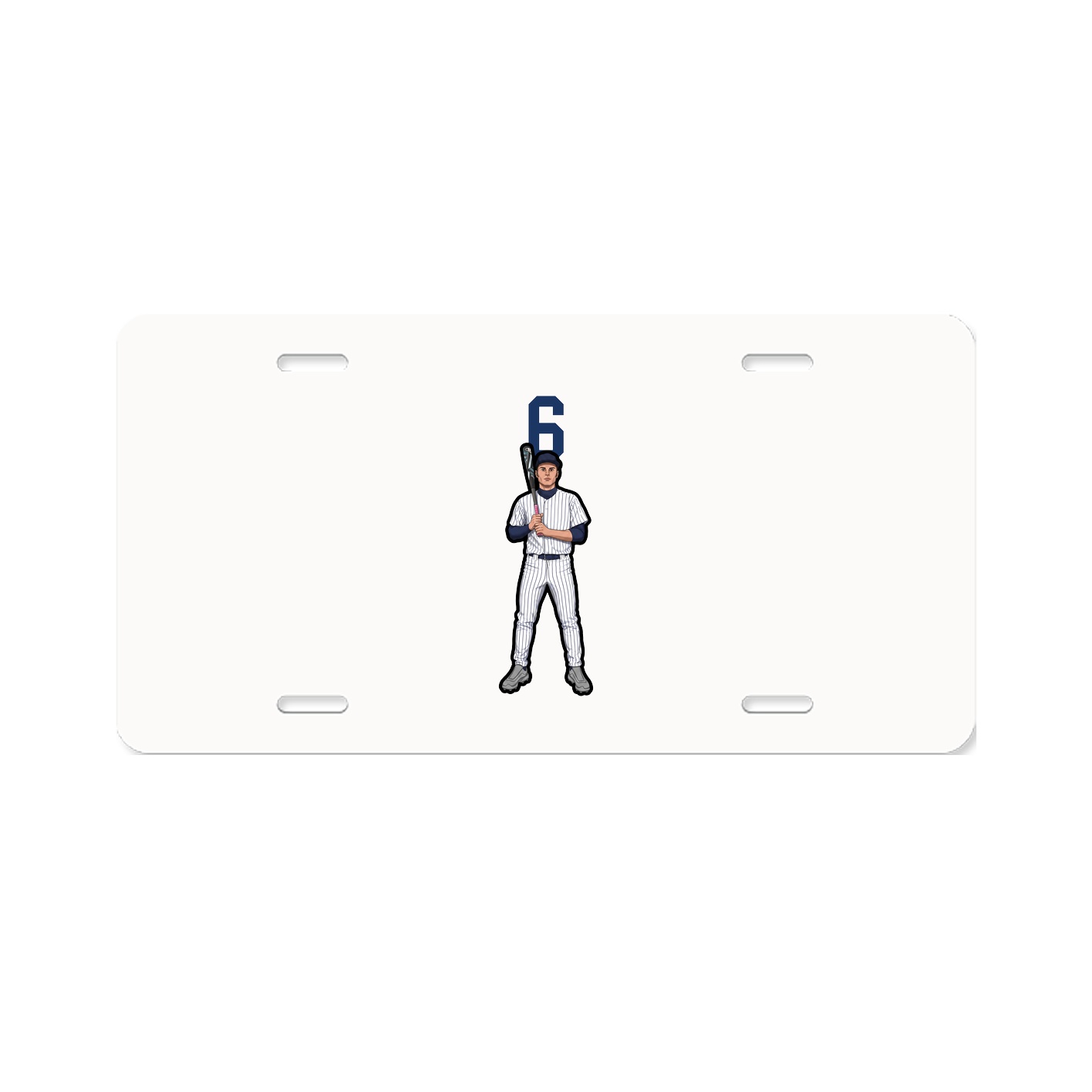 License Plate — Number Top in Classic