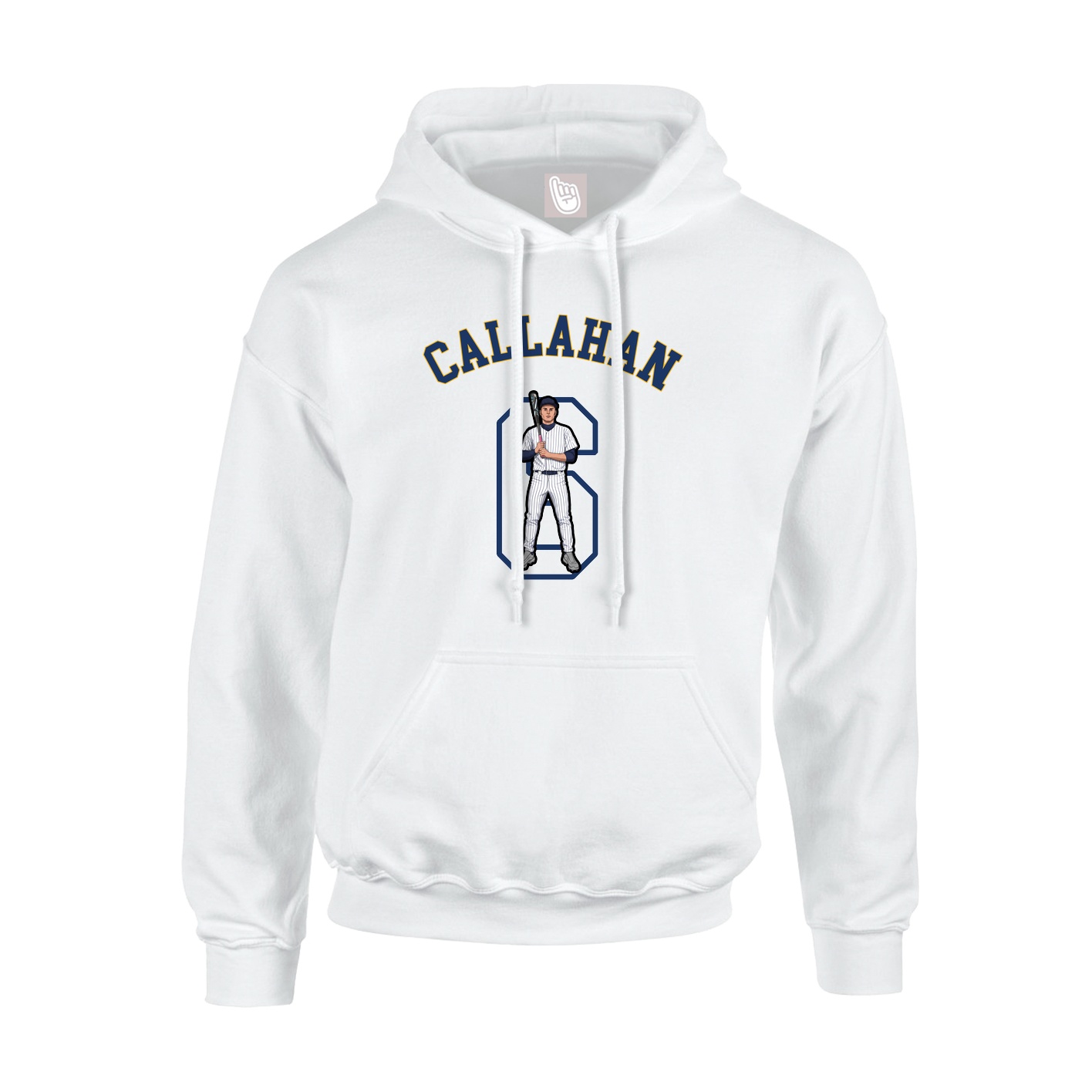 Hoodie — Shirsey Arch in White