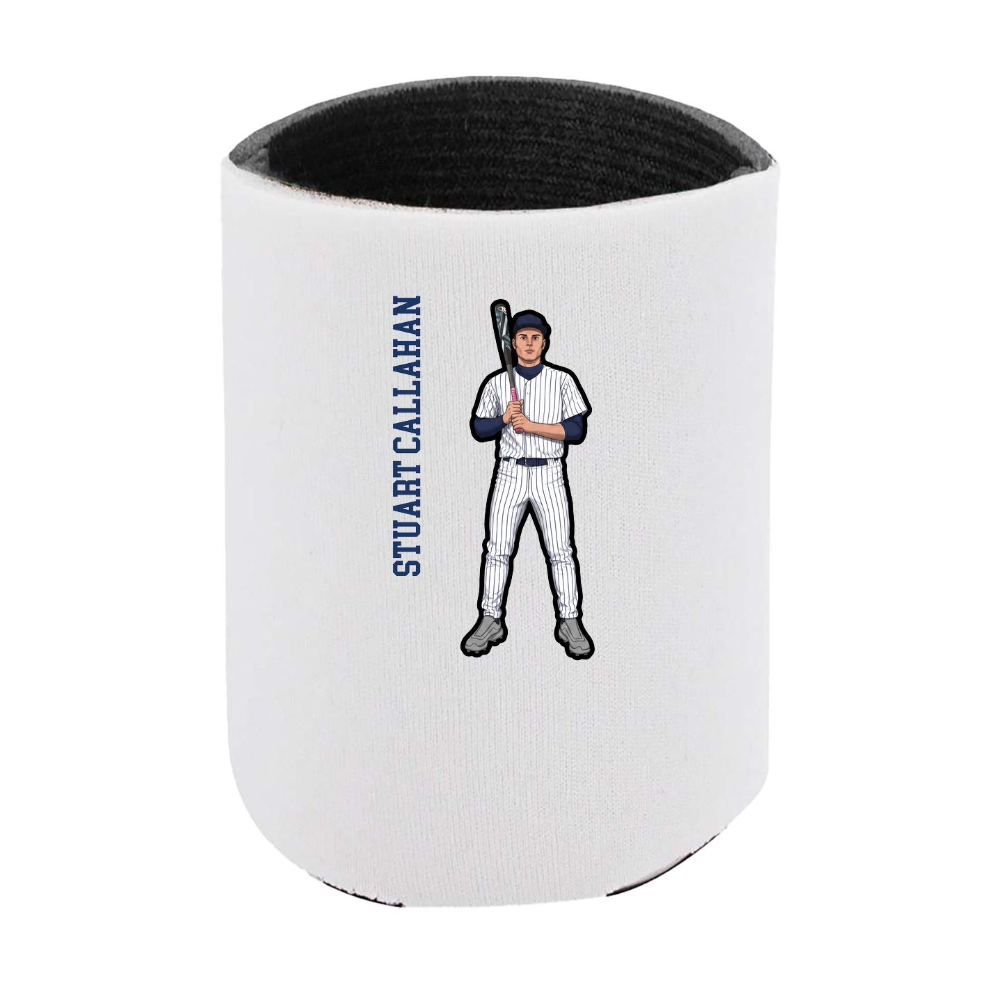 Can Holder — Name Vertical in White
