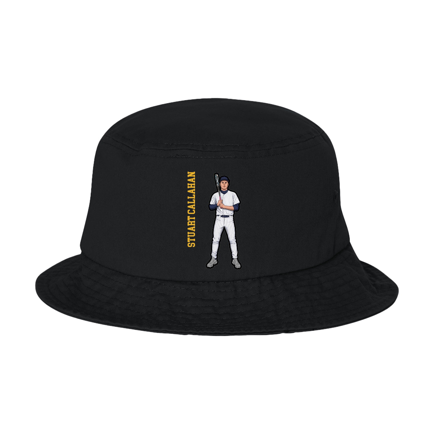Bucket Cap — Name Vertical in Black