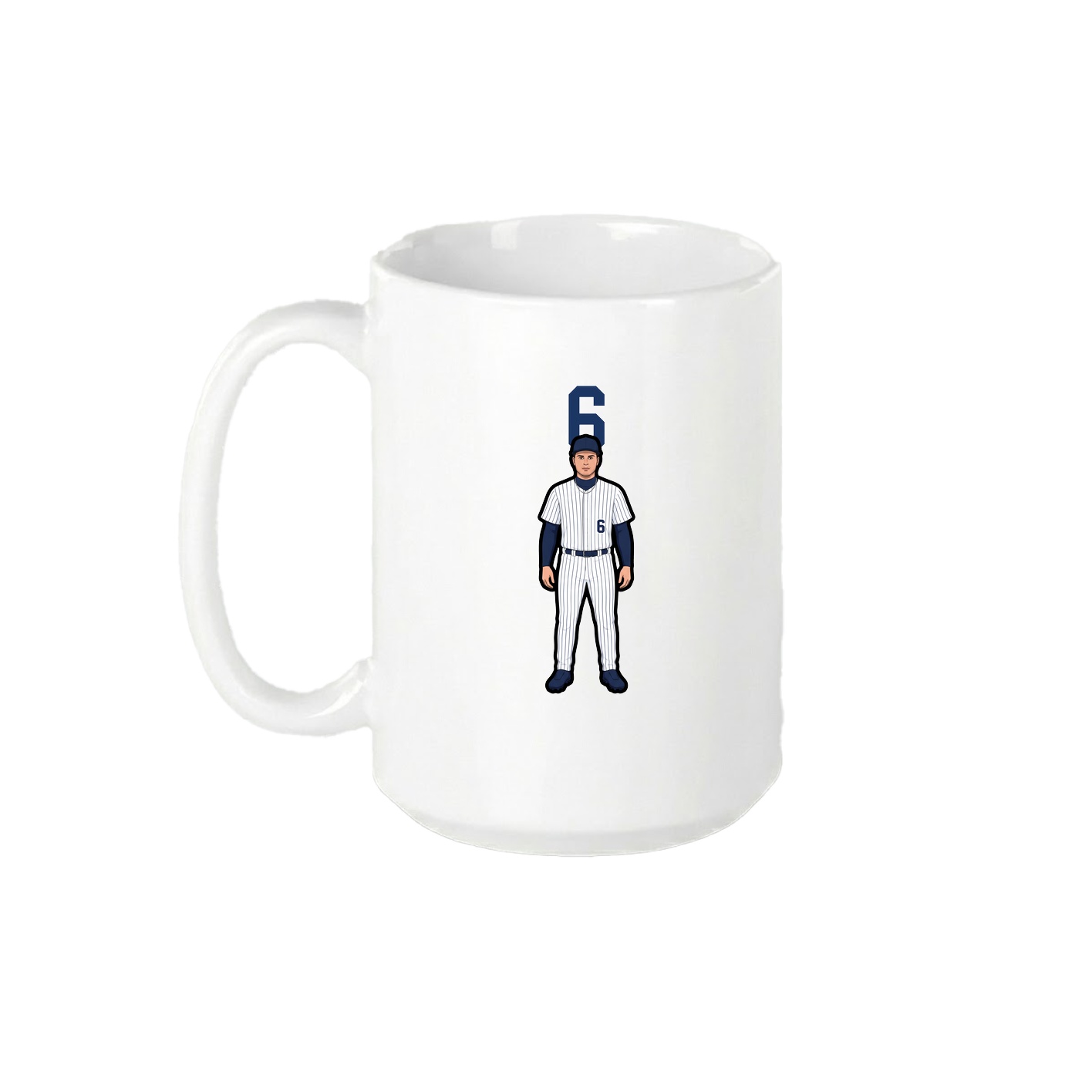 15oz Coffee Mug — Number Top in White
