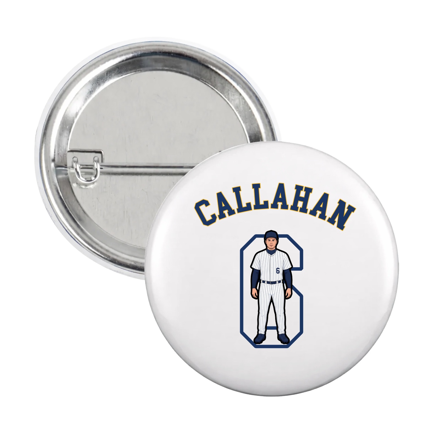 Game Day Button — Shirsey Arch in White