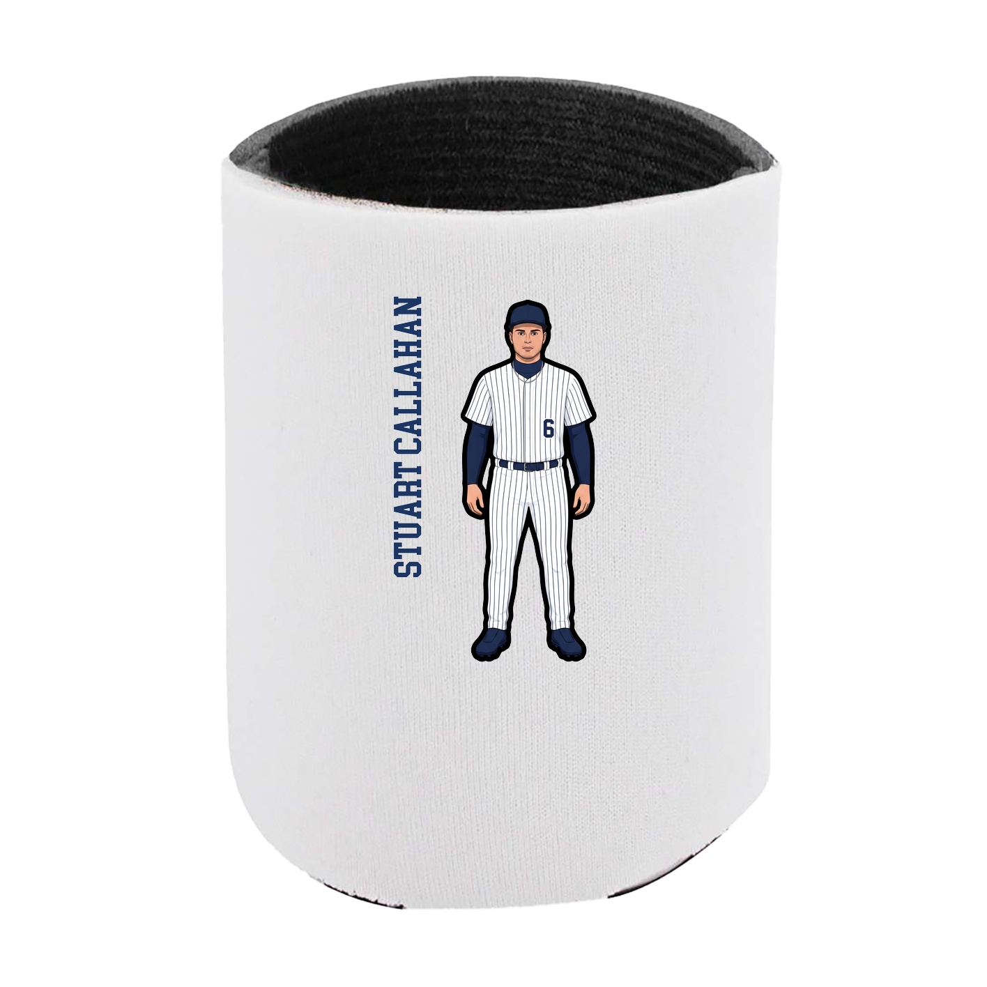 Can Holder — Name Vertical in White