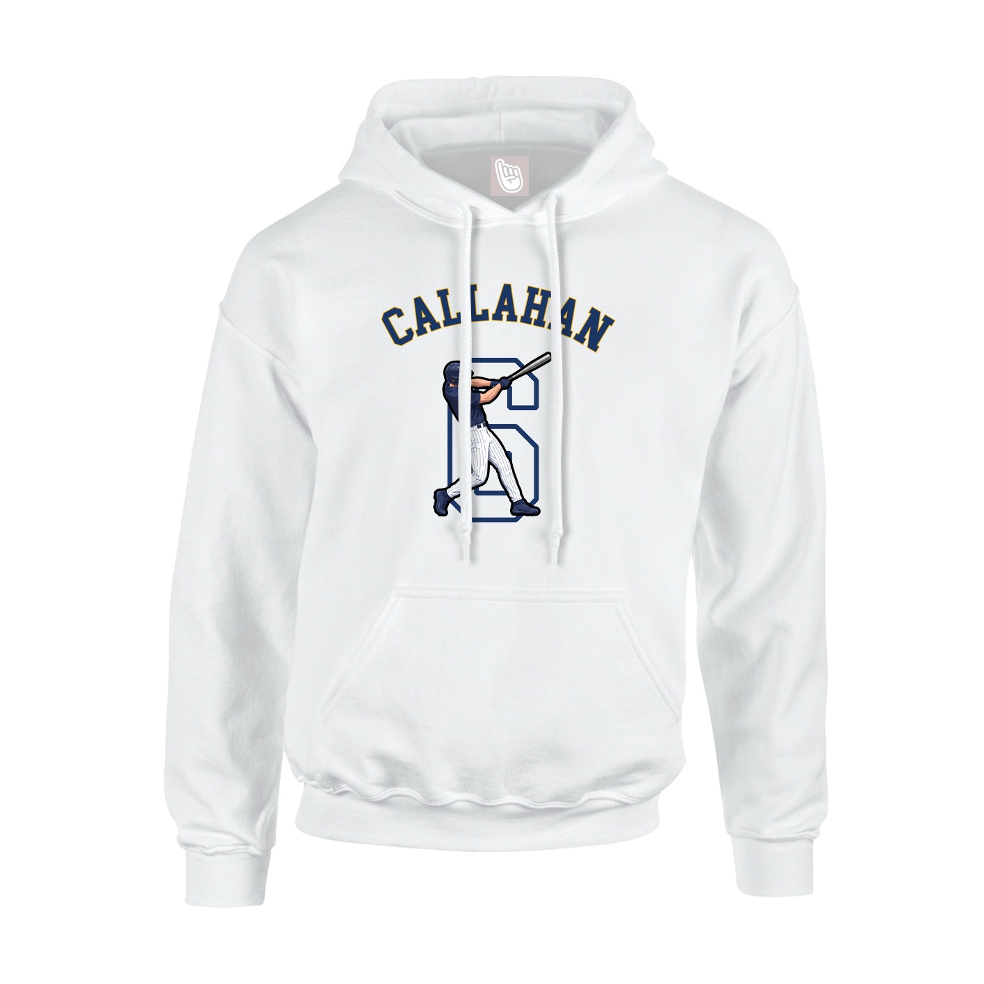 Youth Hoodie — Shirsey Arch in White