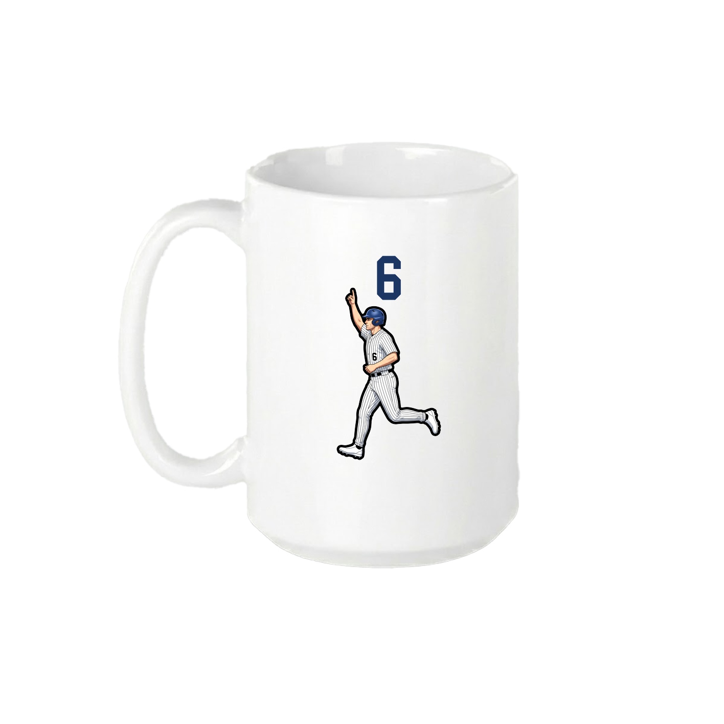 15oz Coffee Mug — Number Top in White
