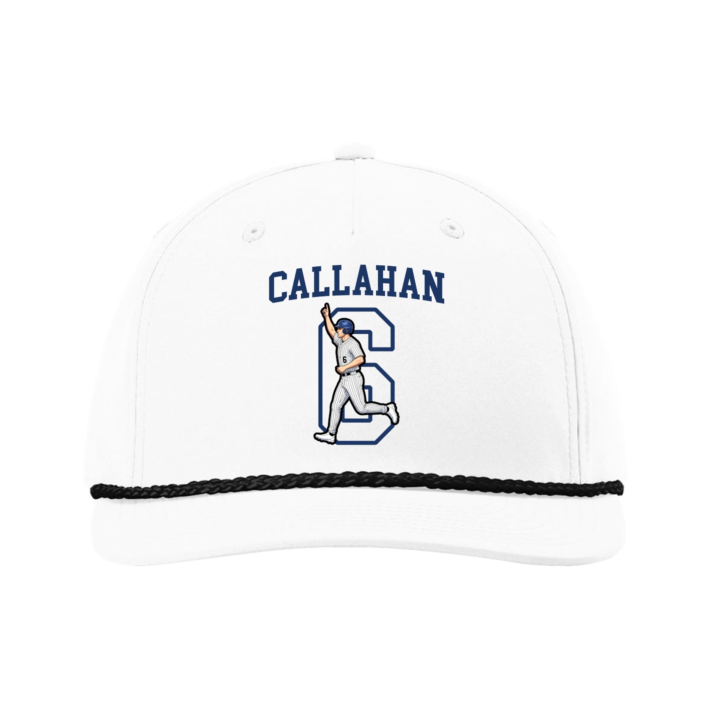 Five-Panel Classic Rope Cap — Shirsey in White