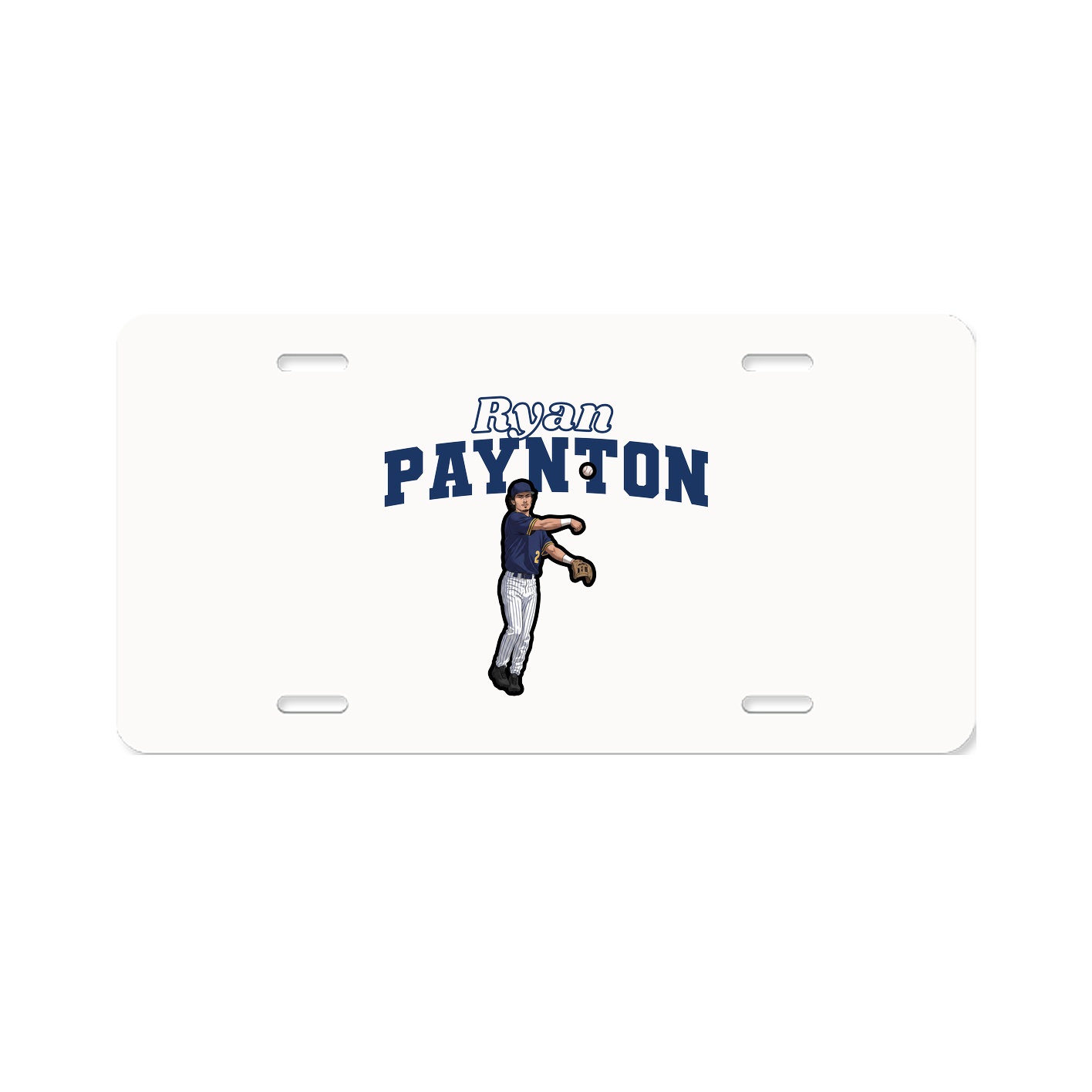 License Plate — Name Arch in Classic