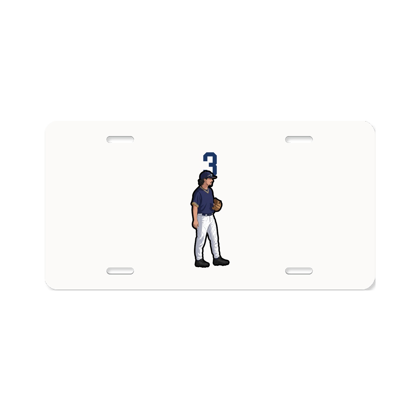 License Plate — Number Top in Classic