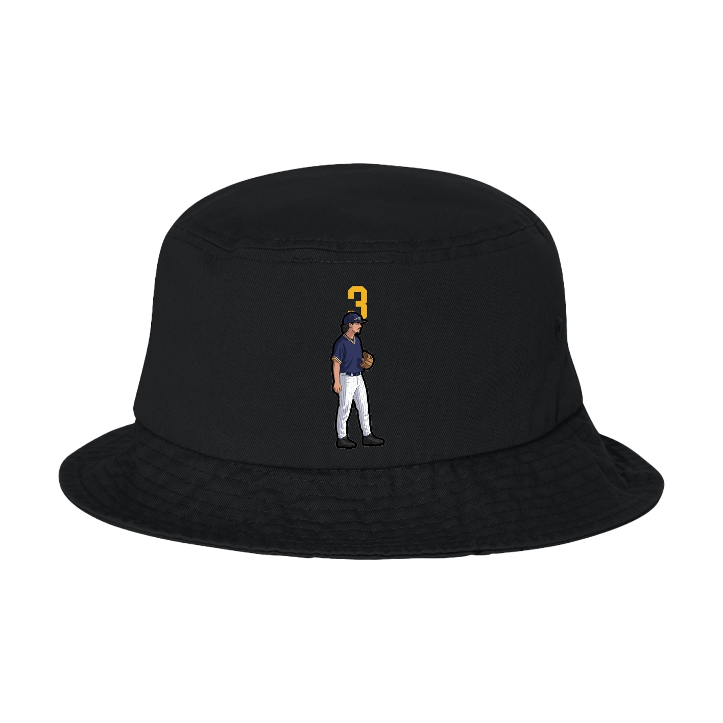 Bucket Cap — Number Top in Black