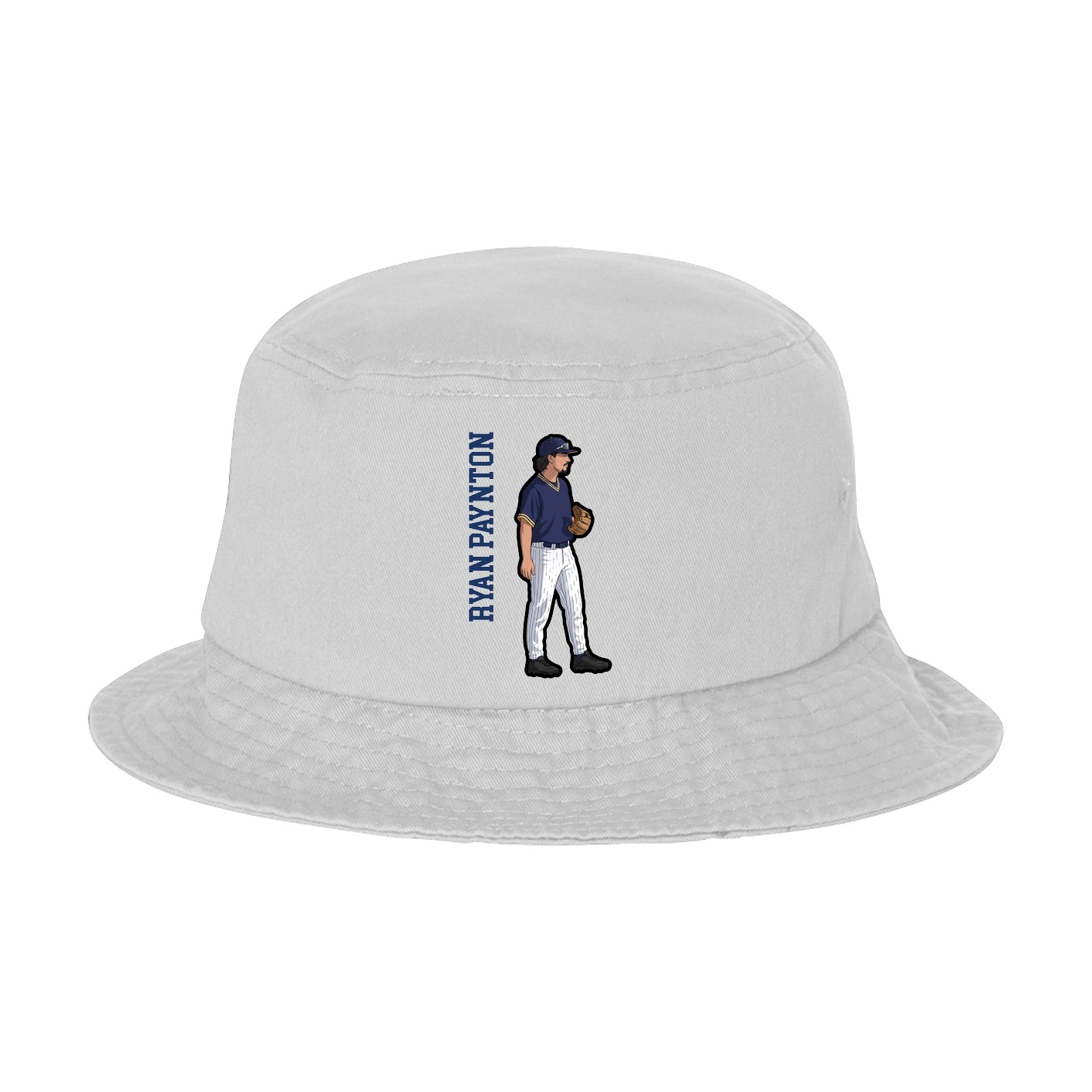 Bucket Cap — Name Vertical in White
